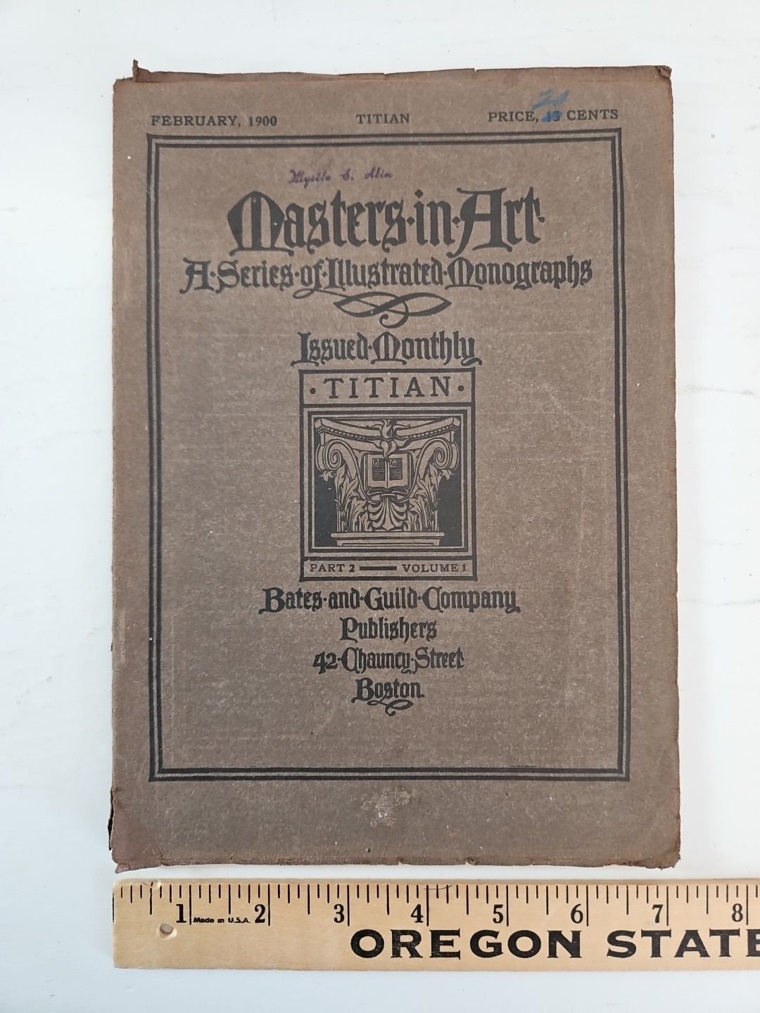 Masters In Art A Series in Illustrated Monographs TITIAN Feb 1900 Part 2 Vol 1