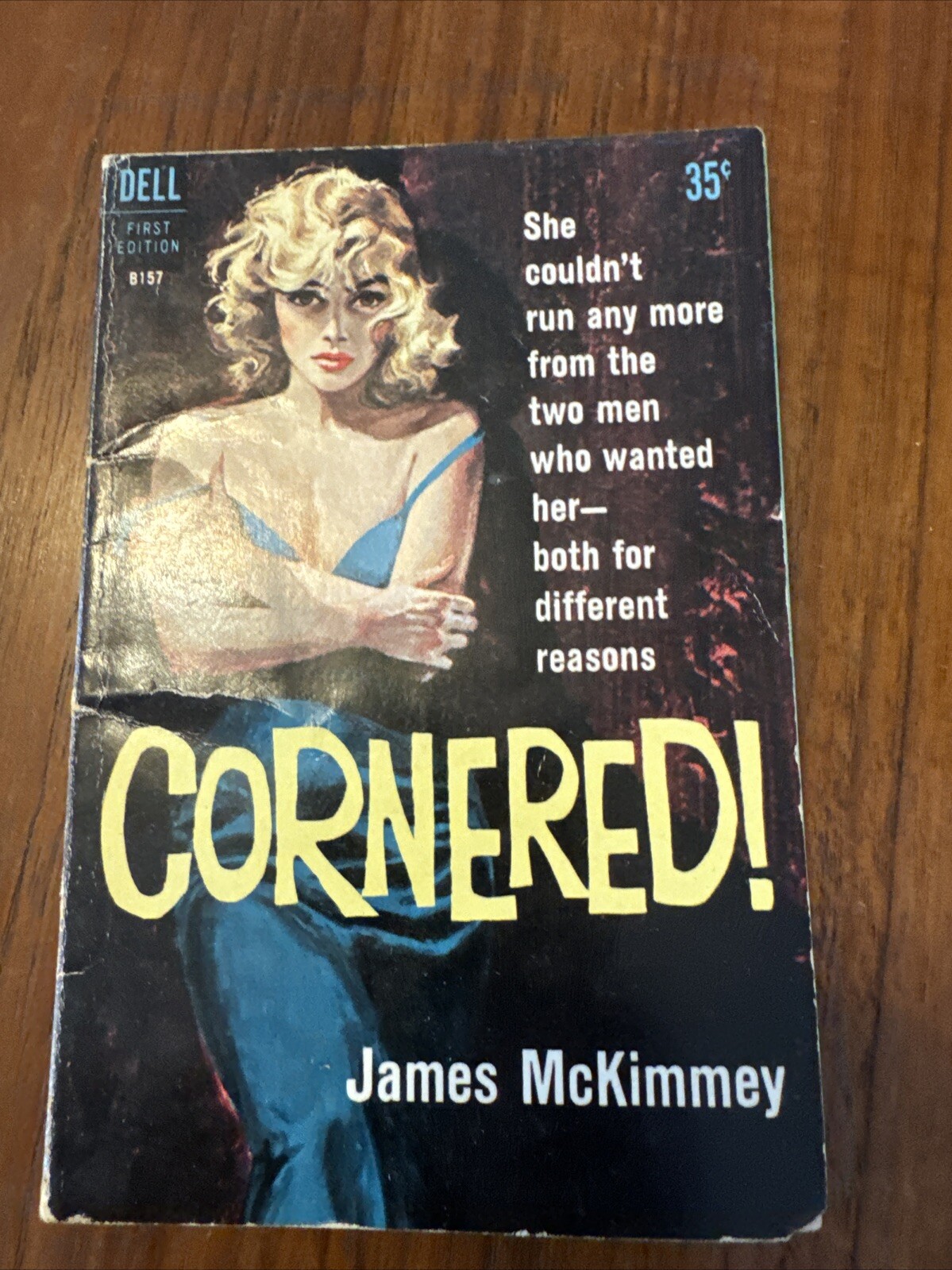 James McKimmey CORNERED! 1960 Dell First printing pb B157 pulp GGA