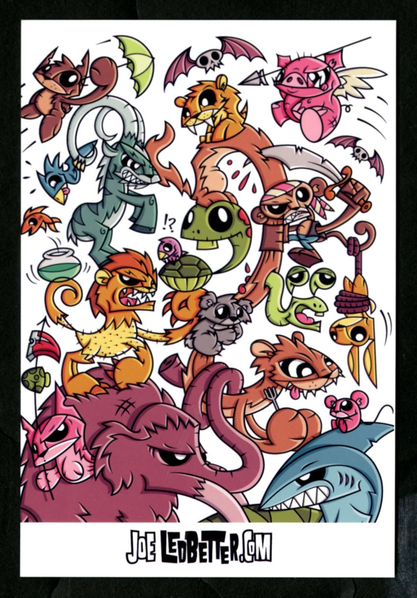 Joe Ledbetter SIGNED AUTOGRAPHED Creatures of Habit + SKETCH HC 1st Ed Pr Tiger