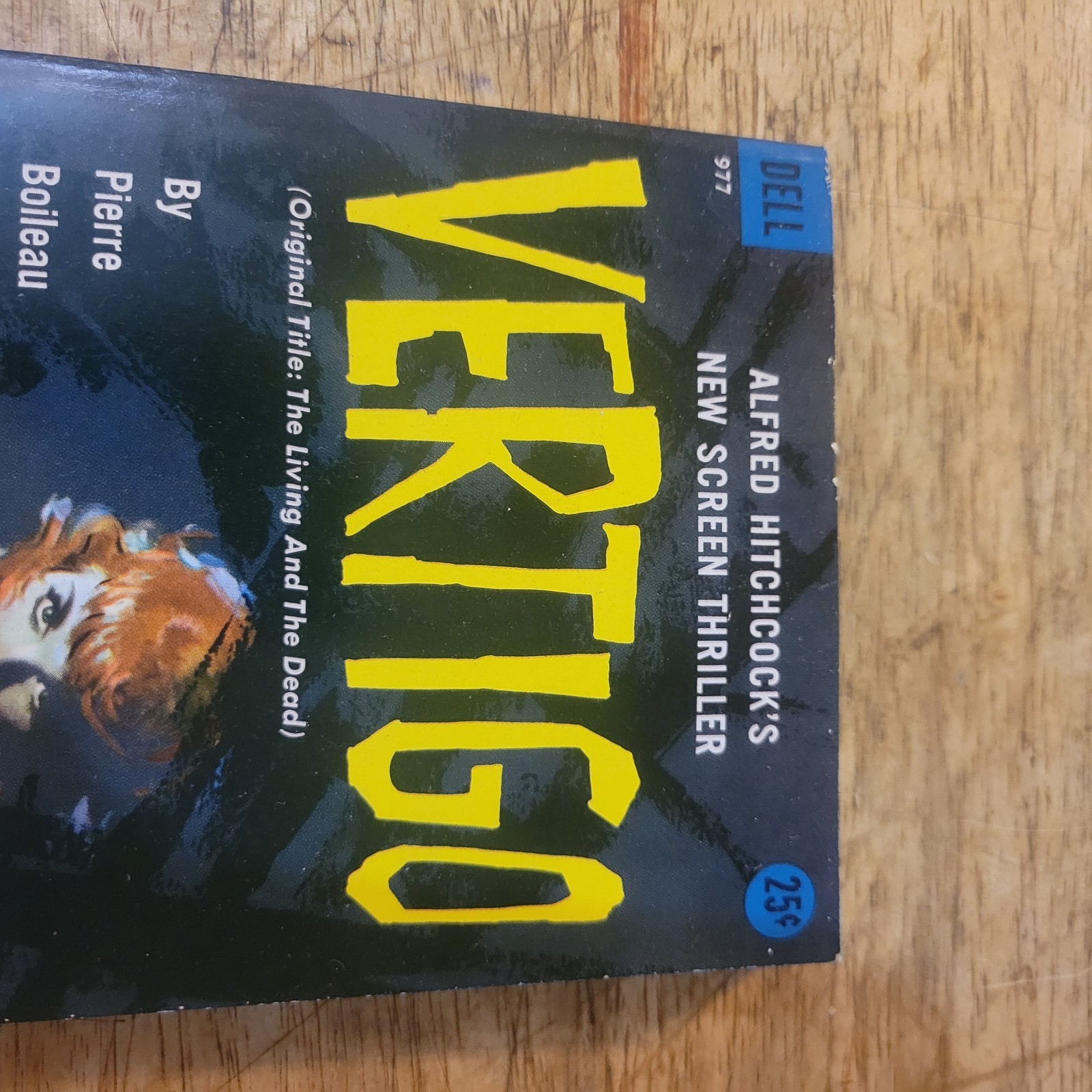 1958 VERTIGO BY PIERRE BOILEAU NICE MINTY 1ST DELL 977 PAPERBACK Hitchcock