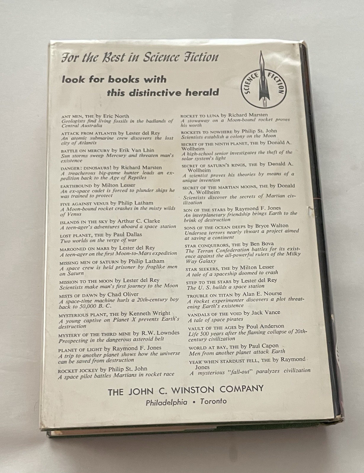 The Star Conquerors FIRST EDITION Ben Bova 1959 Hardcover (Dust Jacket in Mylar)
