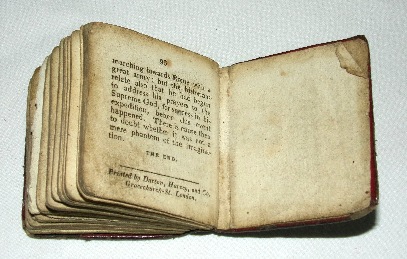 1812 Pictures of Roman History Alfred Mills Miniature Vintage Illustrated Book