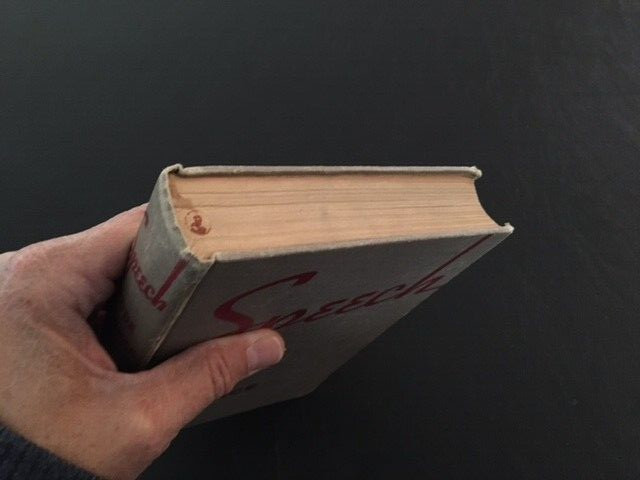 RARE 1937 *Speech* Hedde & Brigance High School Textbook HC/ VERY GOOD/NEAR FINE