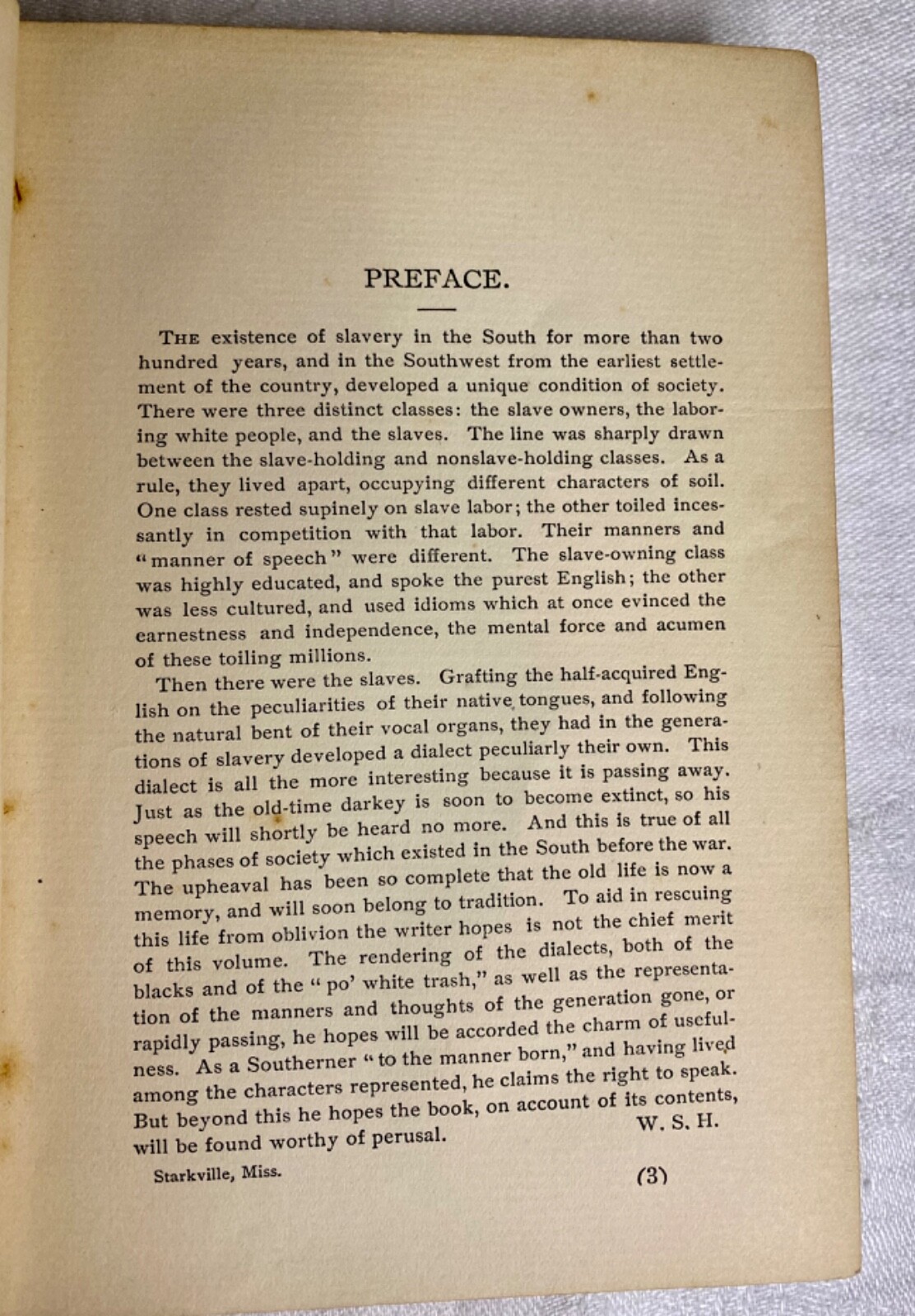 Rare Book SAM WILLIAMS TALE OF THE OLD SOUTH W. S. Harrison 1900 U.S. Civil War