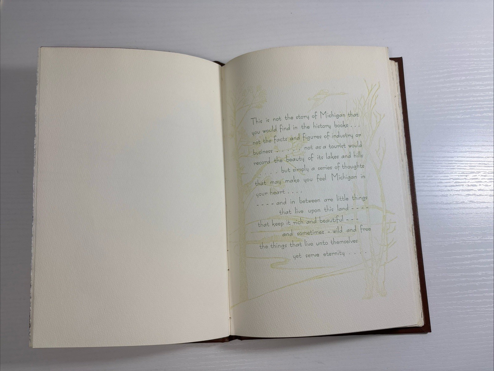 SIGNED 1st 1957 „MY MICHIGAN“ POEMS AND PRINTS BY GWEN FROSTIC (BENZONIA, MICH)