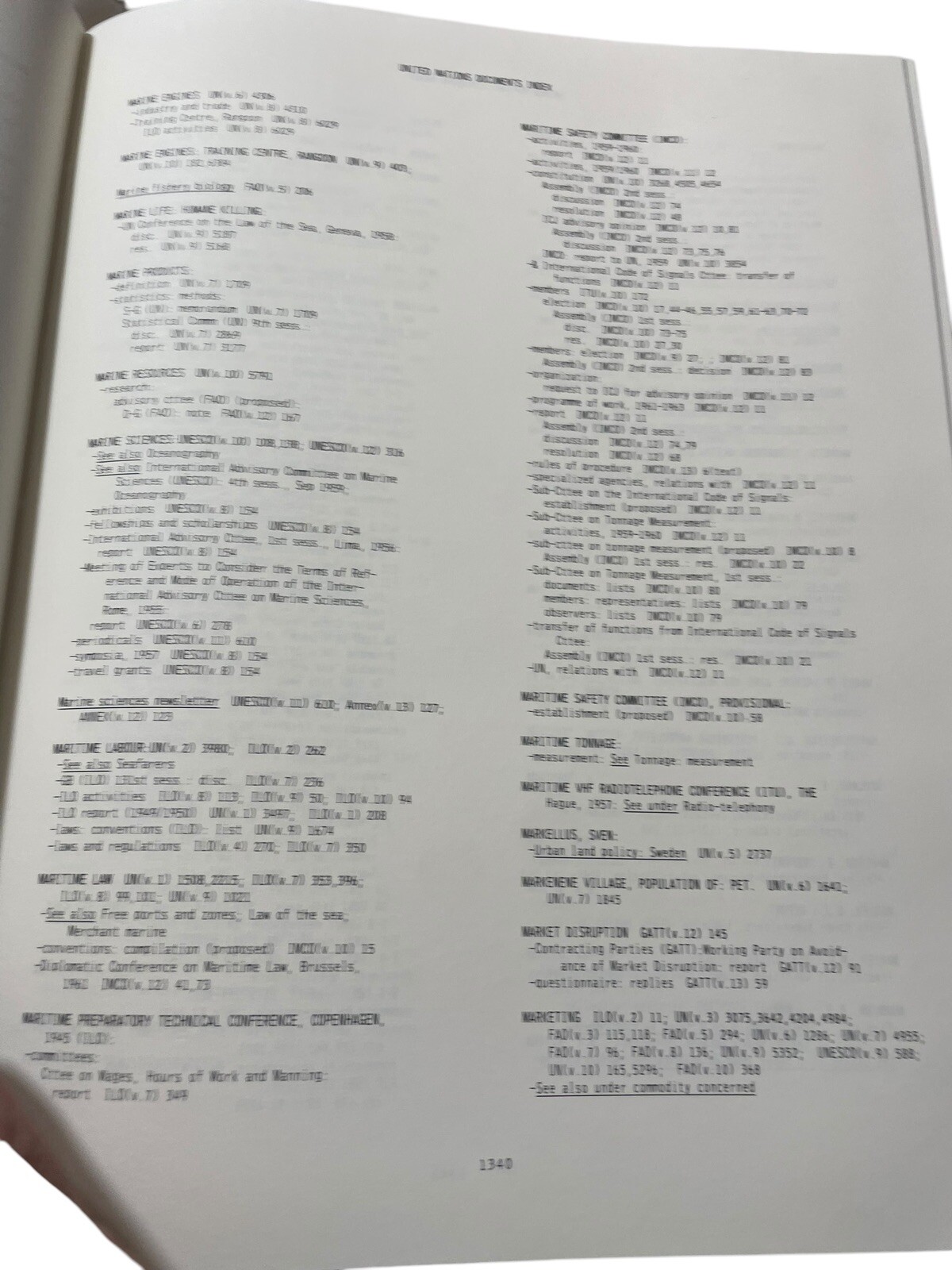 United Nations Documents Index Cumulated Index Volumes 1-13 1950-1962 In 4 Vols