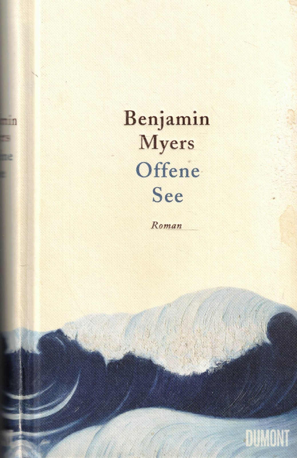 Banjamin Myers, open sea, novel, hardcover DuMont book publisher Cologne 2020