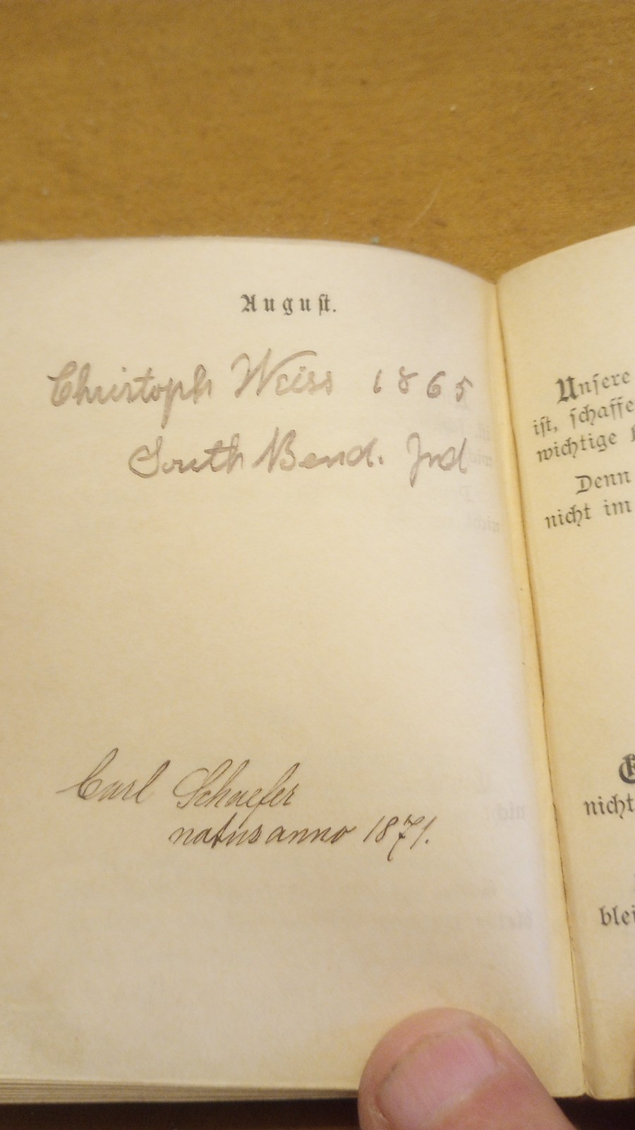 Antique 1885 German Devotional Book -„The Daily Bread of the Christian“