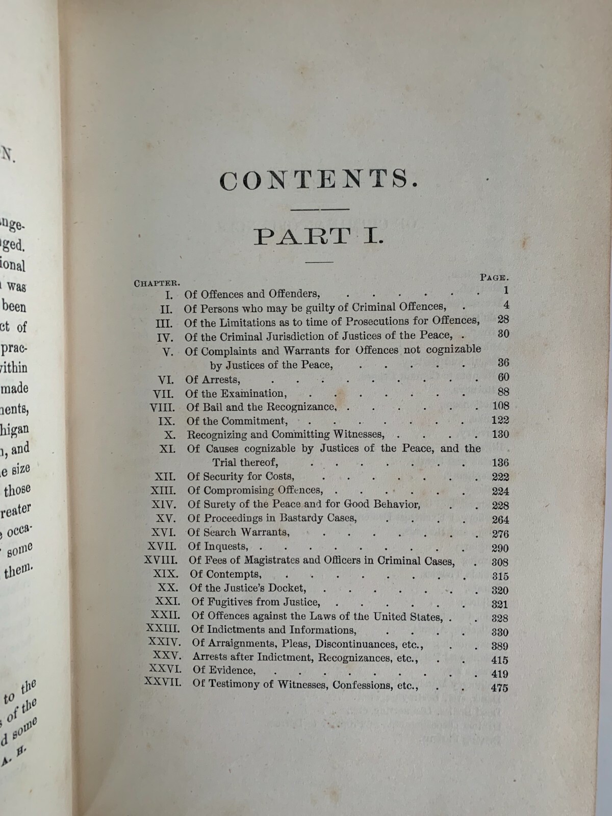 Treatise Criminal Law State of Michigan 1876 TIFFANY Large Legal Leather Antique