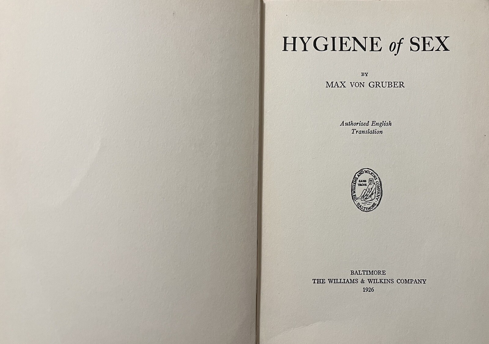 The Hygiene Of Sex by Max Con Gruyère 1926