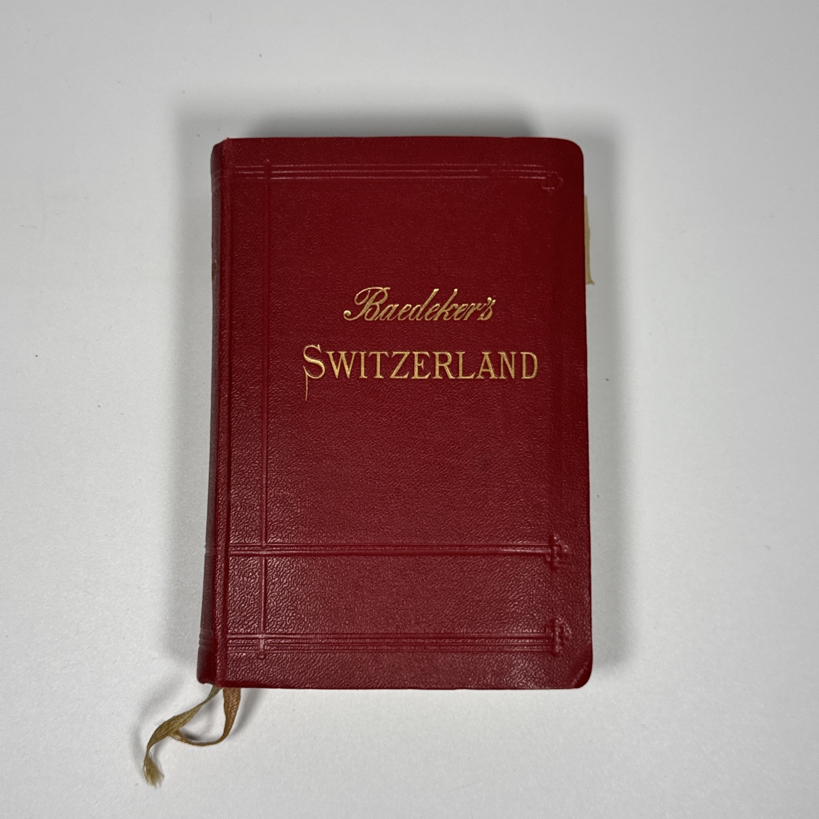 1928 Baedeker’s Switzerland Together with Chamonix and the Italian Lakes