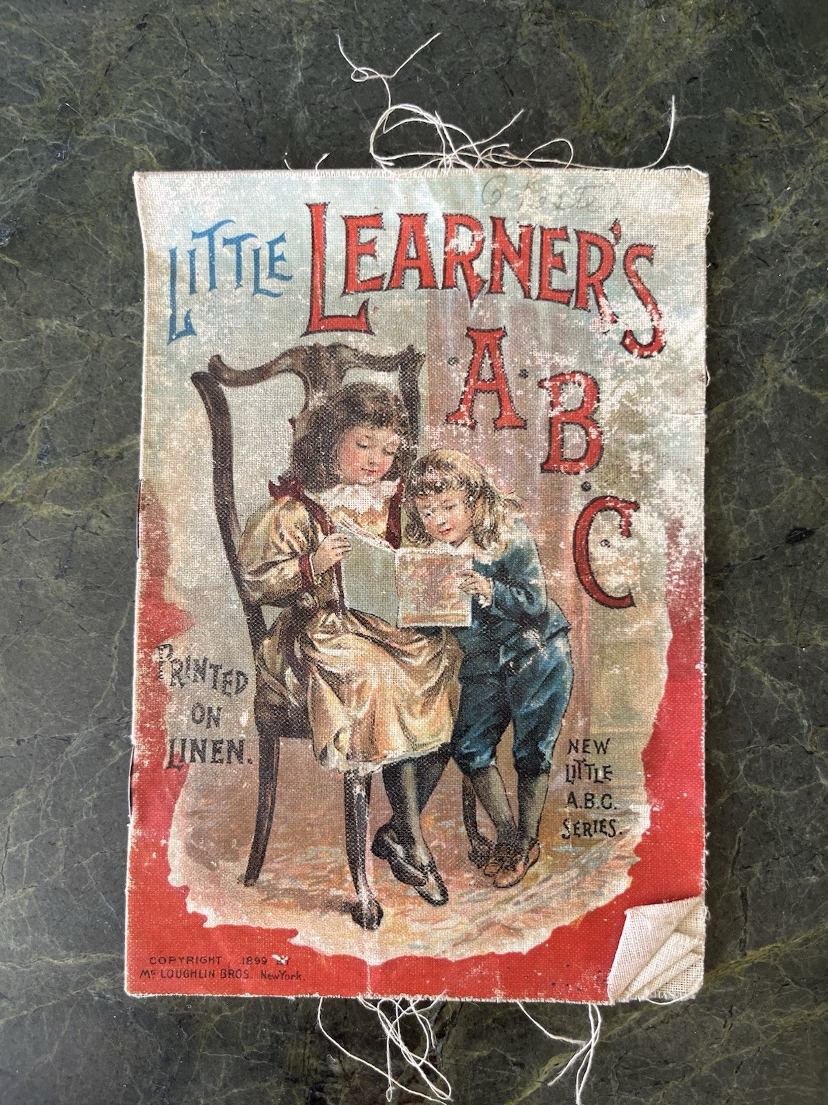 Antique Cloth Children’s Book “Learner’s ABC” Alphabet Primer c. Late 1800s