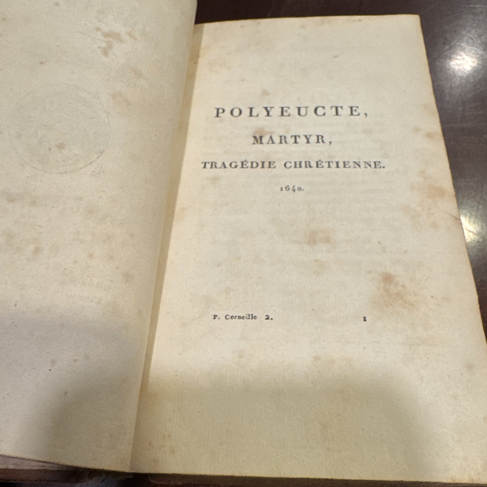 3 Antique 1822 Volumes-Chef-D’Oeuvres de P. Corneille Stereotype D’ Herhan