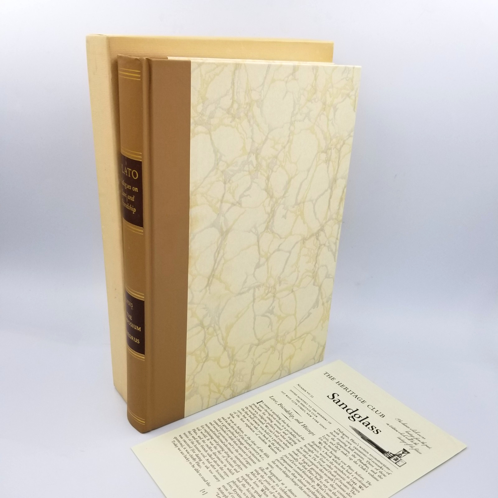 Dialogues on Love and Friendship – Plato – 1968 Heritage Press & Sandglass