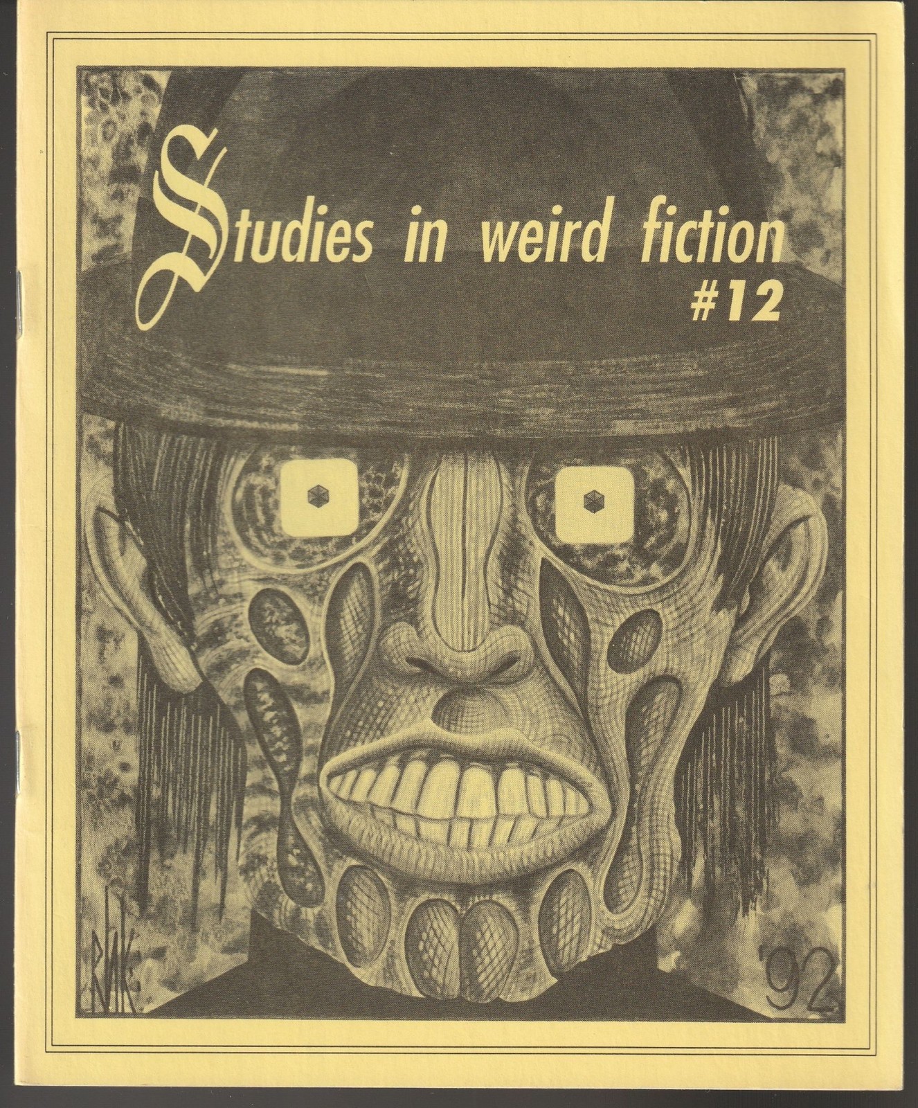 J T Joshi / Robert Aikman Studies in Weird Fiction #12 Spring 1993 1st Edition