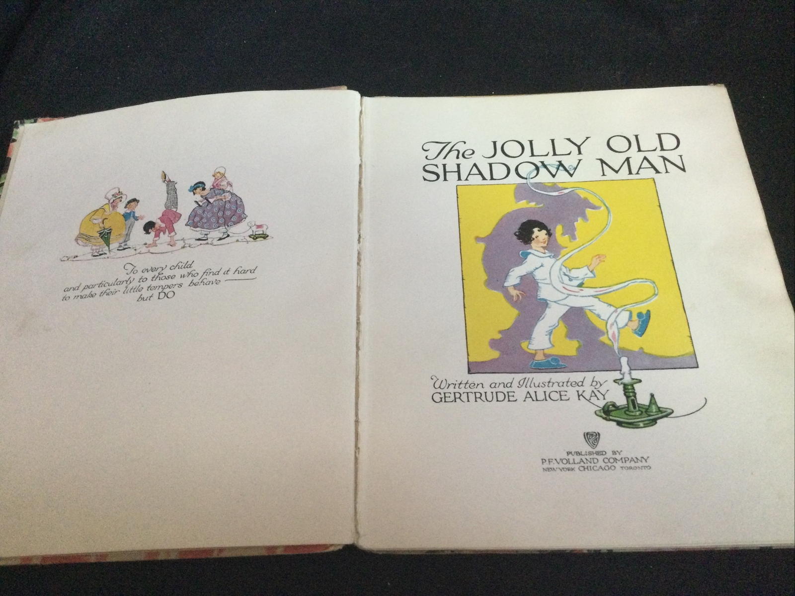 The Jolly Old Shadow Man by Gertrude Alice Kay (1920 HC original edition)