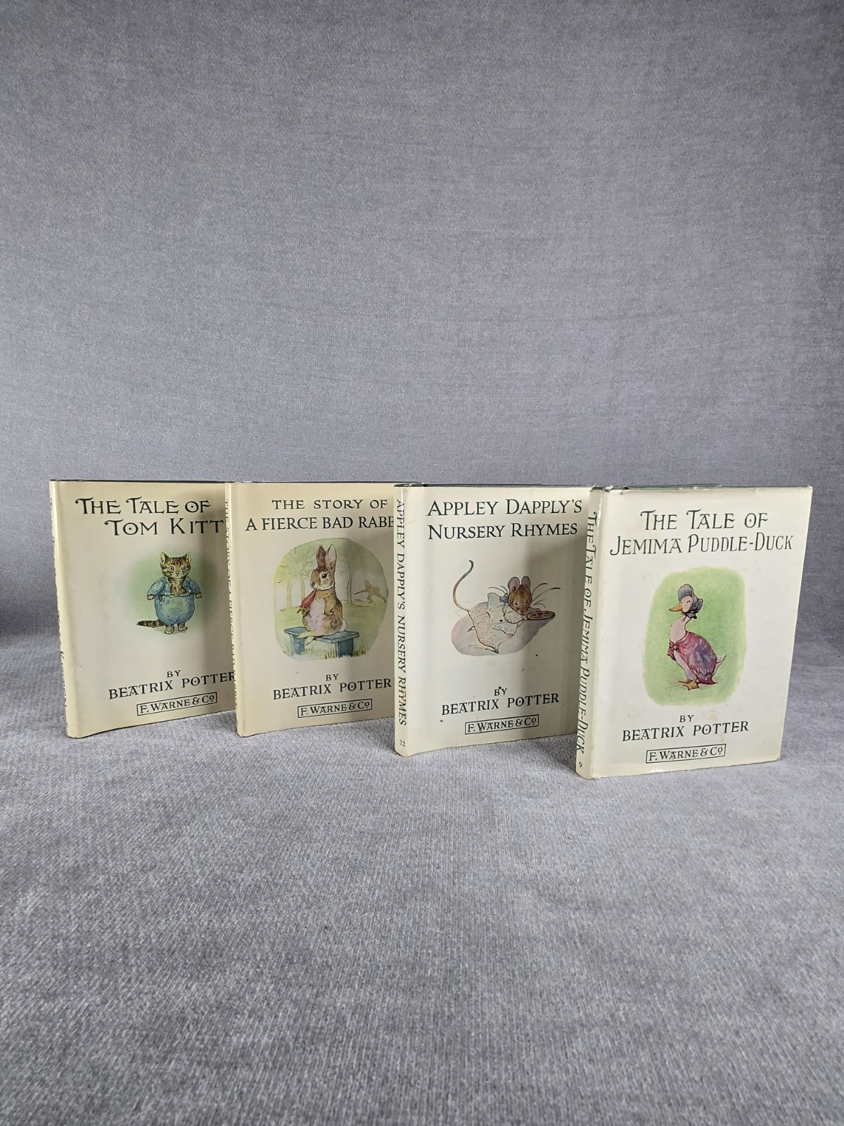 Children’s Classics Beatrix Potter Lot Of 4 Hard Cover (1- 1st Addition And 5th
