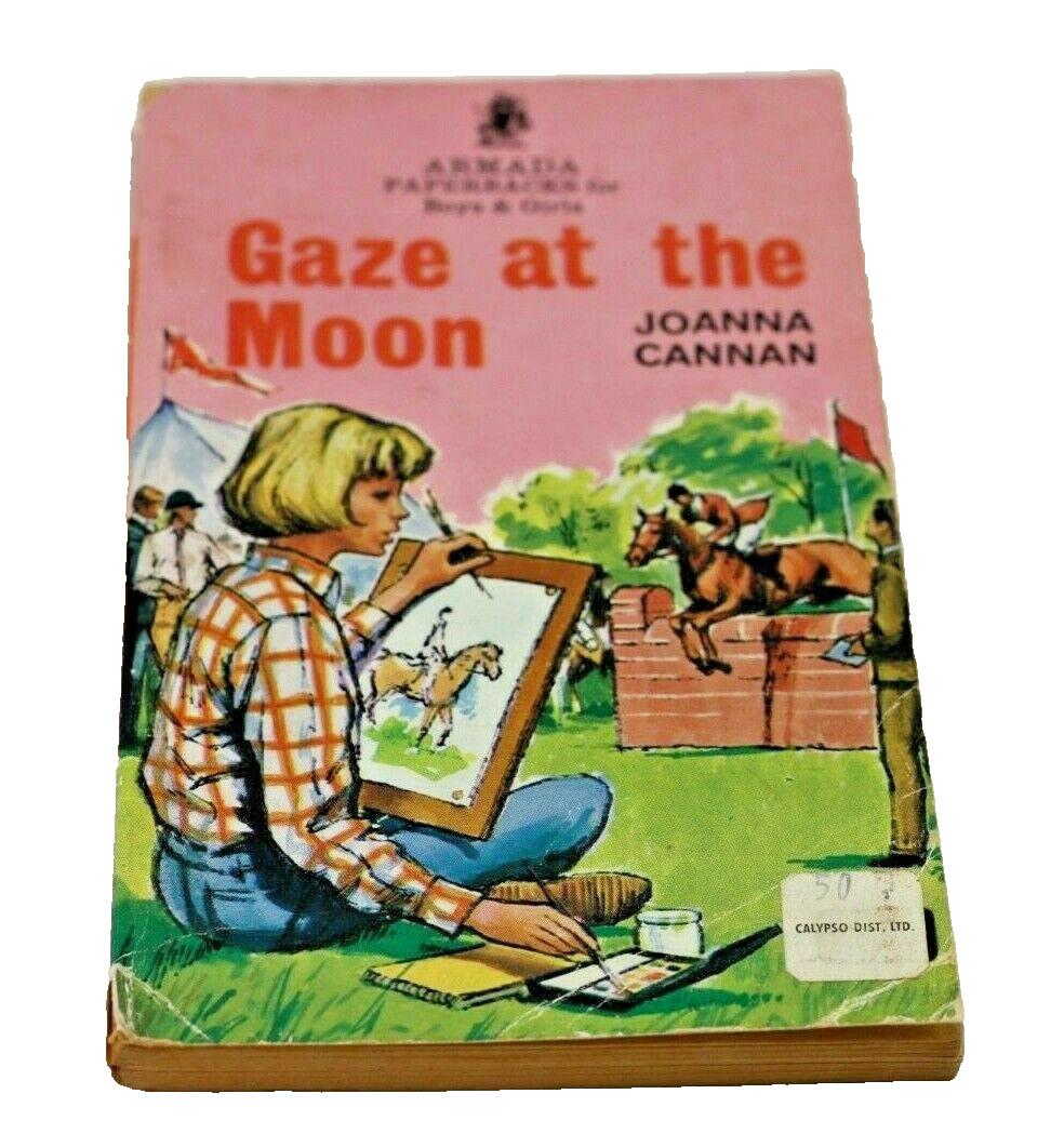 VTG 1965 Joanna Cannan Gaze at the Moon UK Pony Book Horses Illus Sheila Rose pb