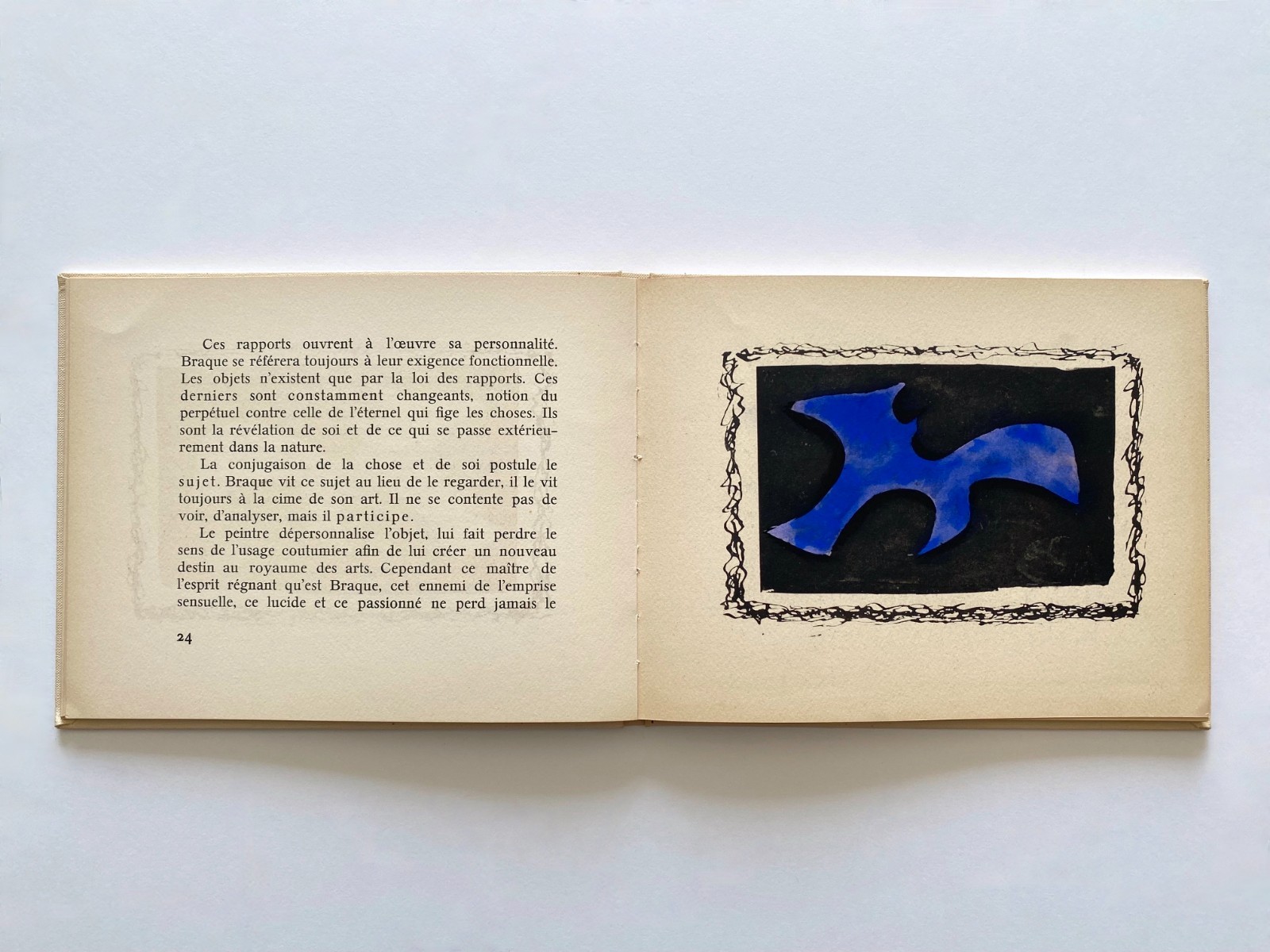 GEORGES BRAQUE RARE 1959 1ST LMTD EDT FINE ART POCHOIR PRINT HC MODERN ART BOOK