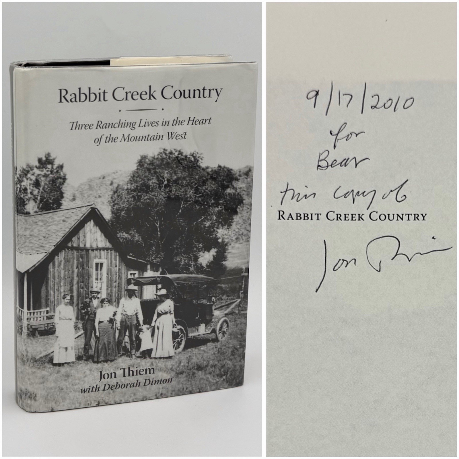 *Signed* Rabbit Creek Country – Jon Thiem (1st edition) New Mexico, 2008