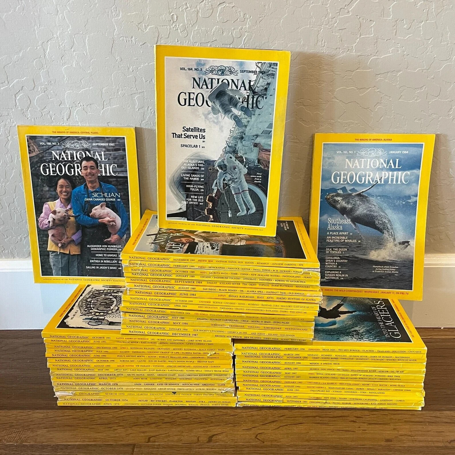 5X National Geographic Magazines 1970s-2000s Random Pick No duplicates Lot