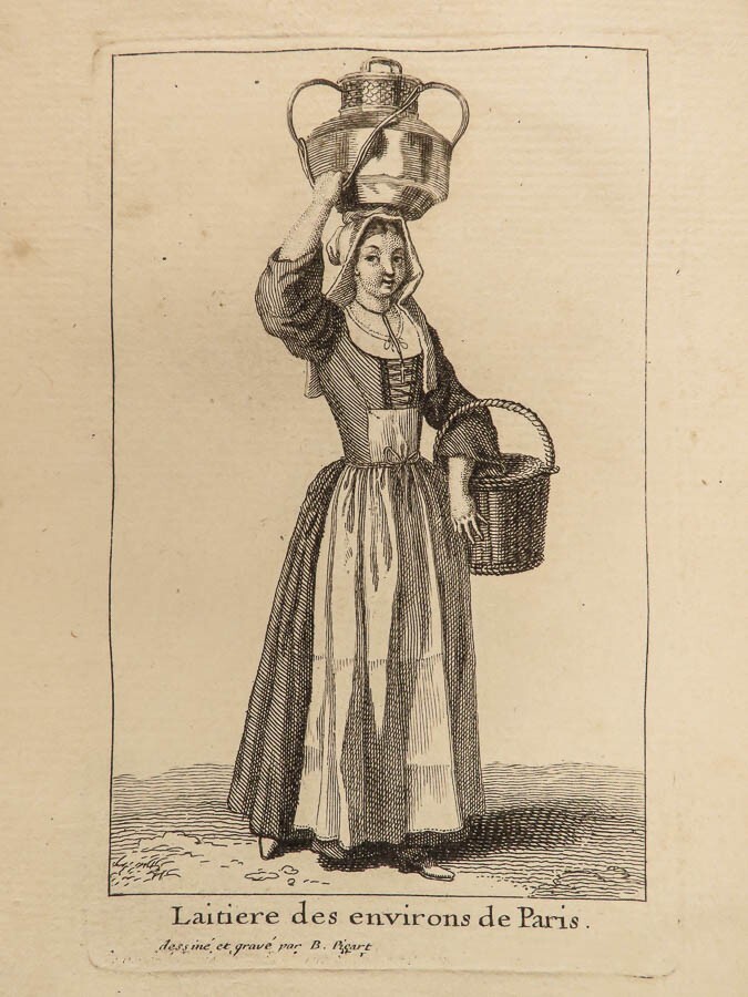 1720 PICART Fashion Engravings Swedish Dresses Holland Costumes Clothing RARE
