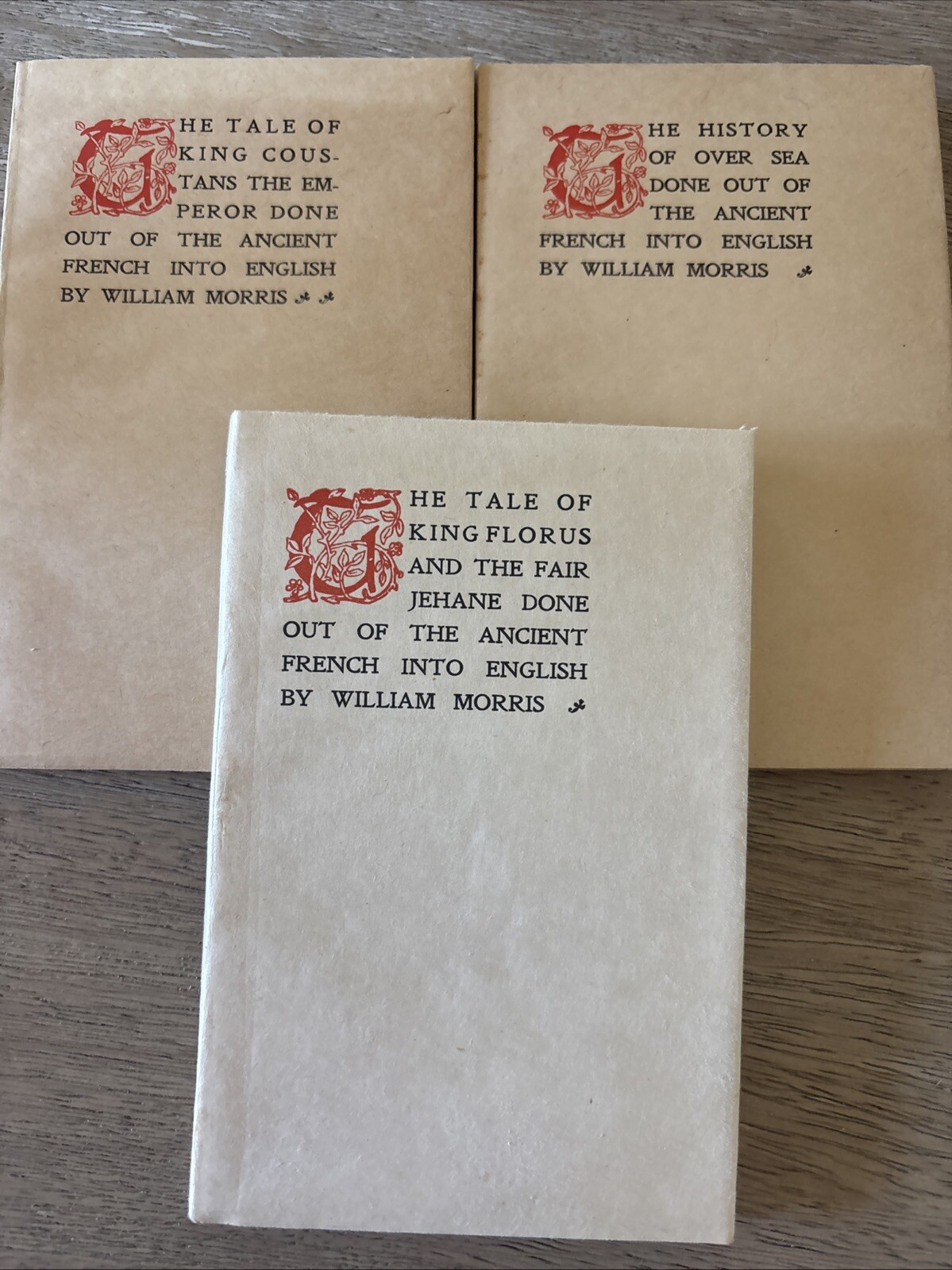 Lot Of 3 Thomas Mosher Ltd. Eds. Over Sea, King Florus, King Coustans
