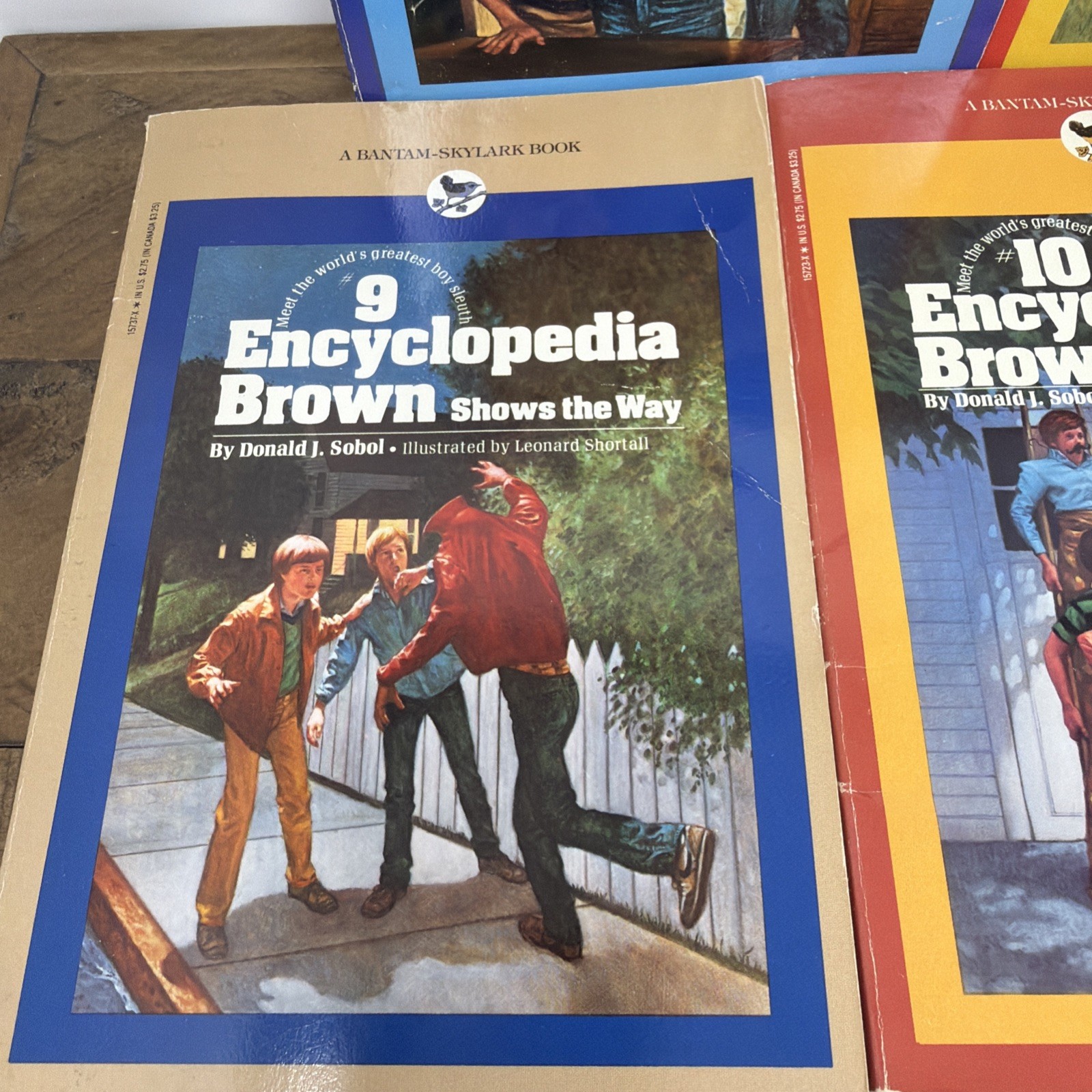 Encyclopedia Brown Lot 9 Vintage Paperback 1980s Boy Detective Mystery