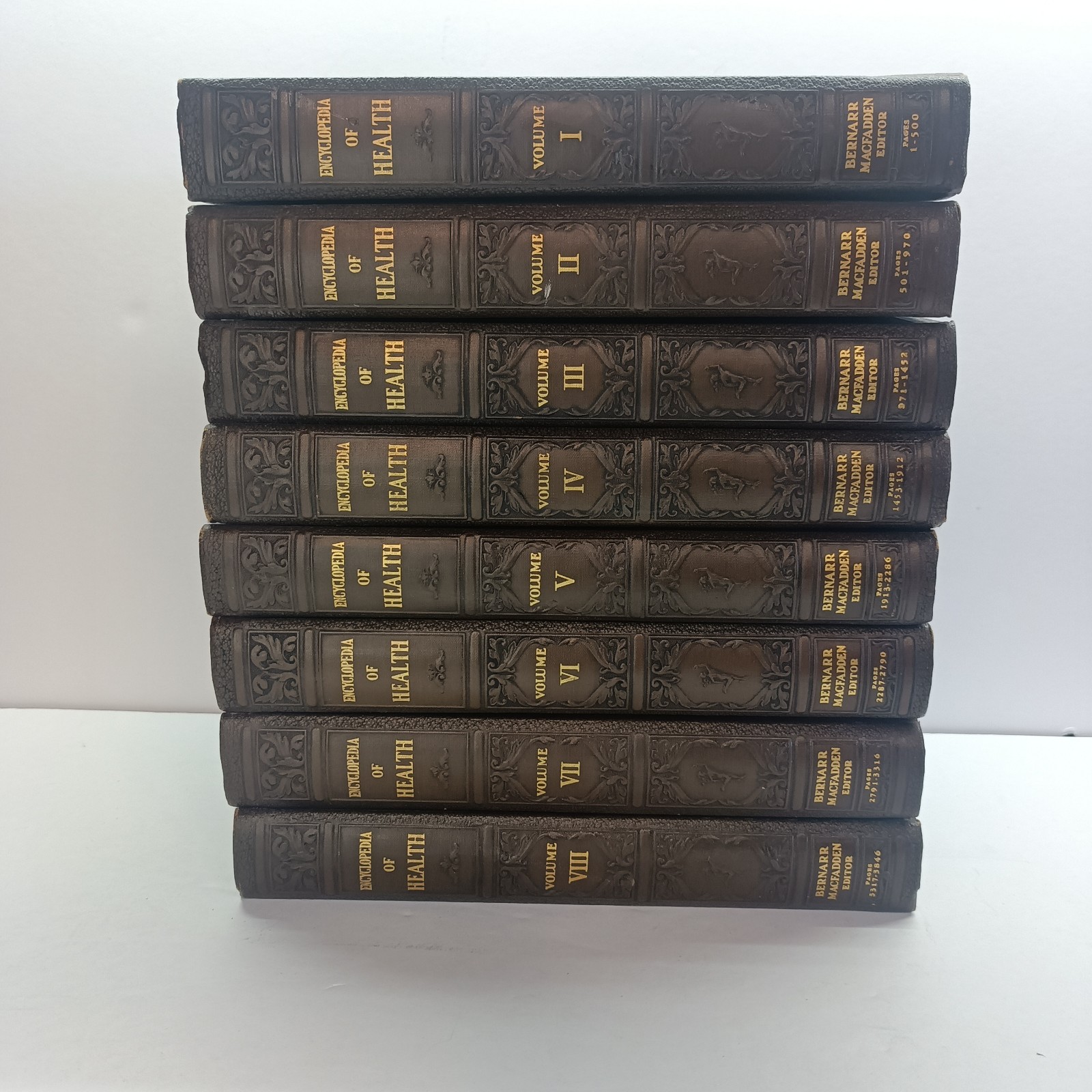 Bernarr MacFadden Encyclopedia of Health & Physical Culture Complete Set Of 8