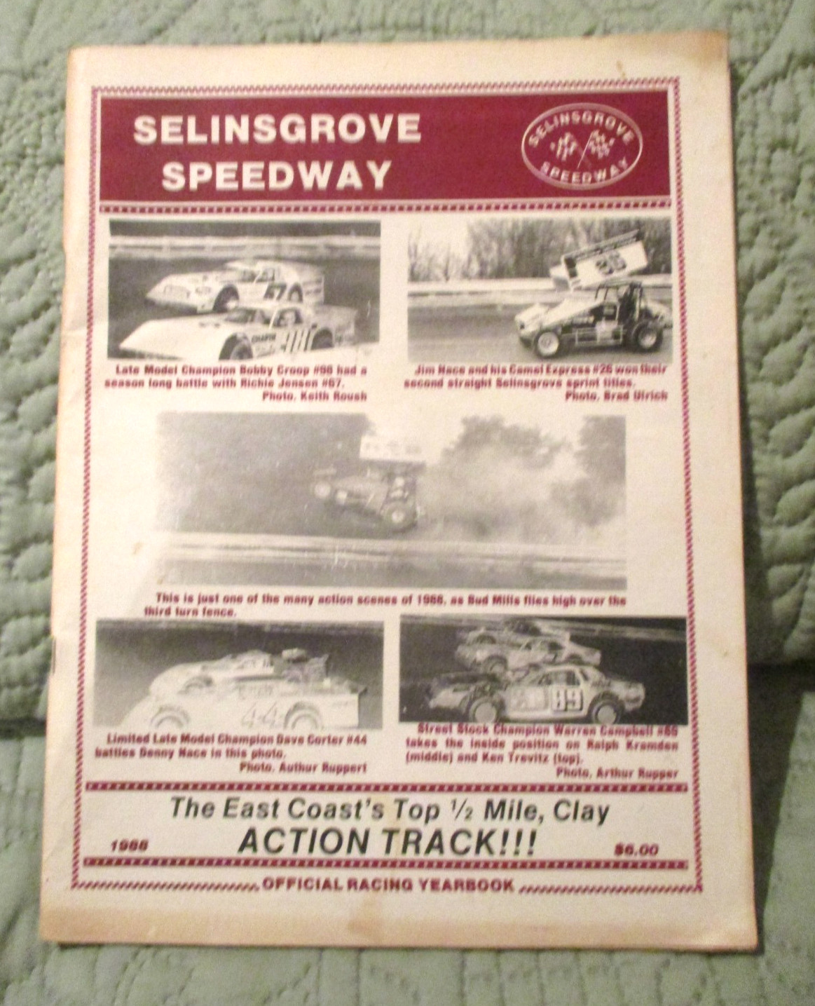 Collectable~Selinsgrove Speedway 1988 Official Racing Yearbook~11.0″ x 8.5″