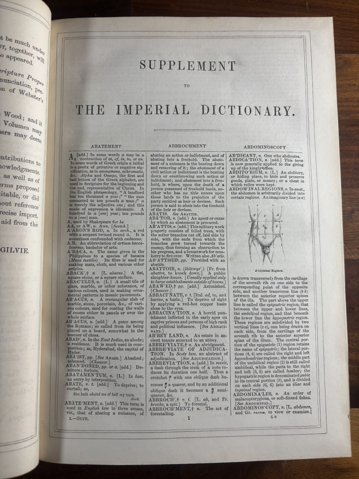 The Imperial Dictionary: English, Technological, and Scientific Printed 1854-5