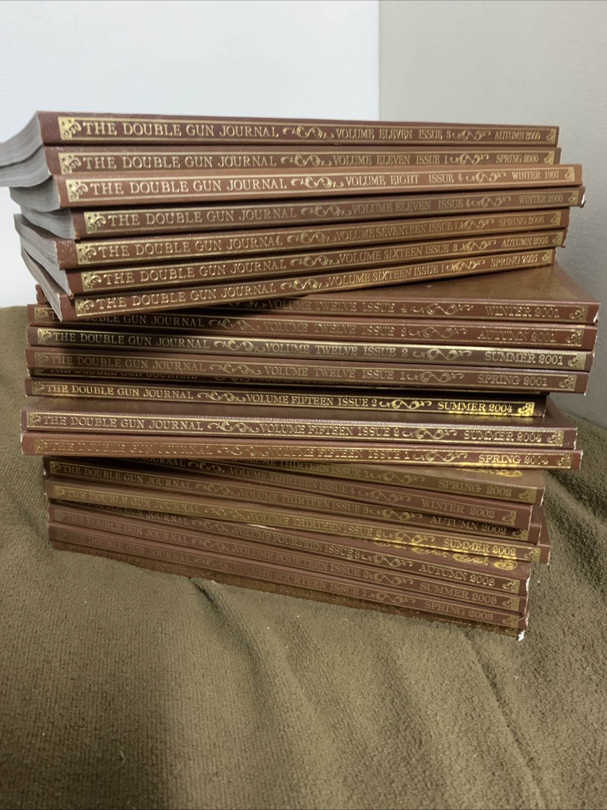 23 vols THE DOUBLE GUN & SINGLE SHOT JOURNAL full years 2001-2004 LOT