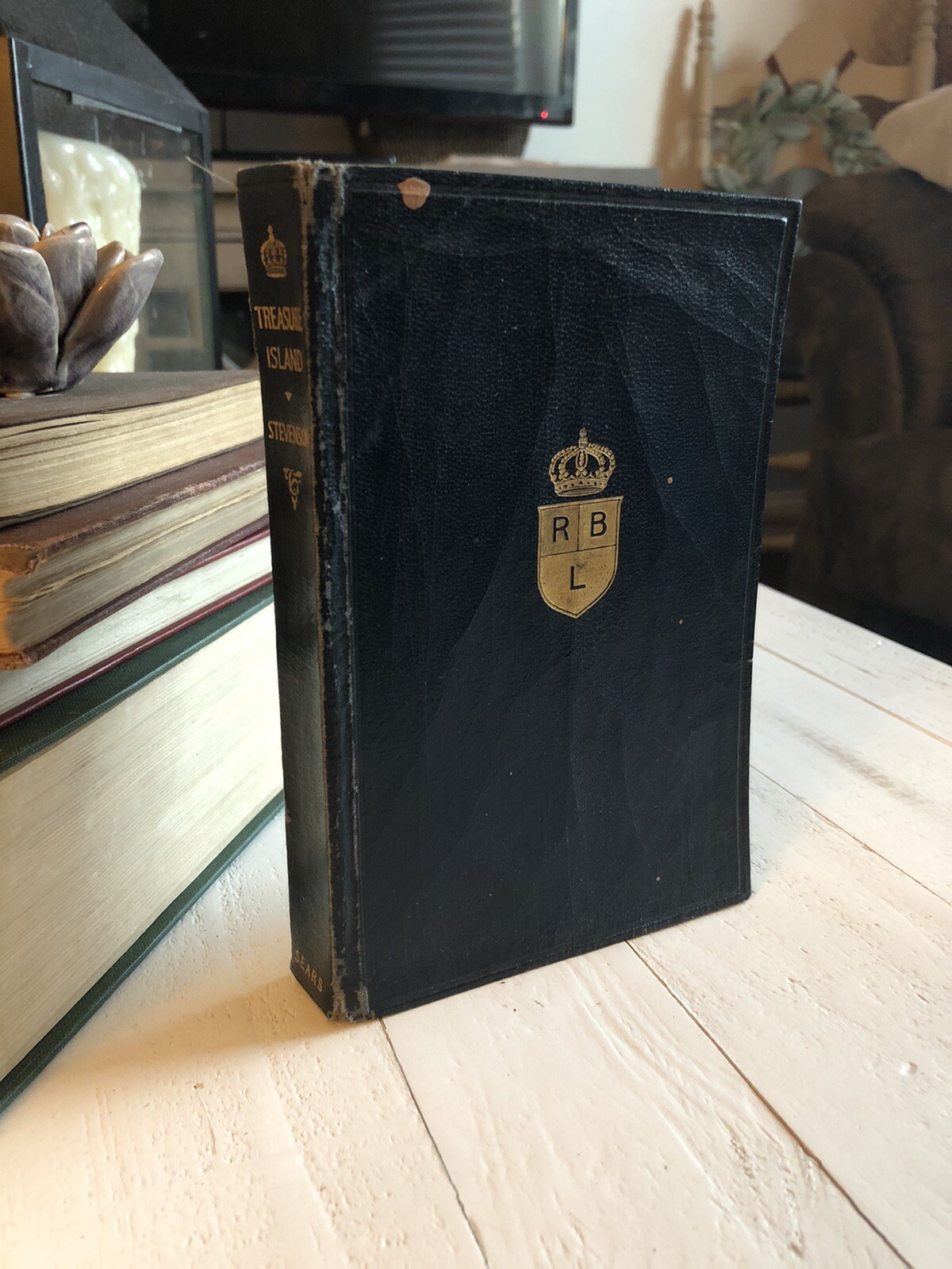 Treasure Island by Robert Louis Stevenson Hardcover Sears & Co 1900s Pocket Ed