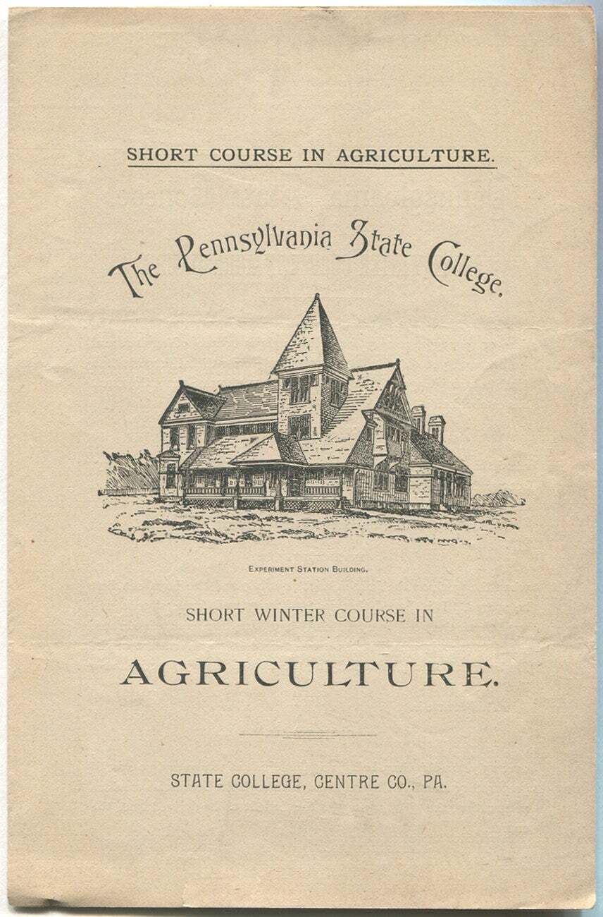 H J WATRES / Promotional Brochure The Pennsylvania State College Short 1st 1892