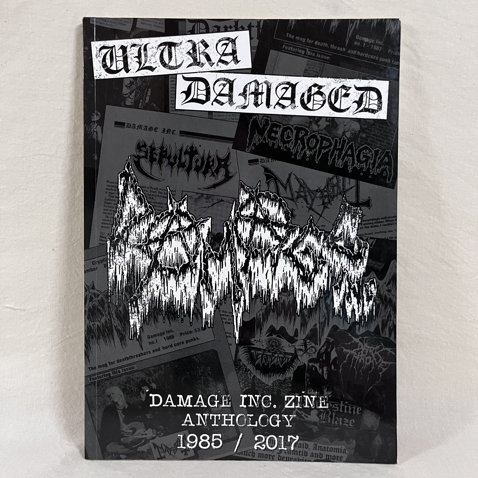 ULTRA DAMAGED Black Metal Zine Anthology Mayhem Darkthrone Signed 1st Edition