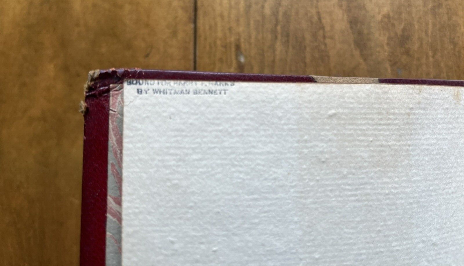 1924 WHITMAN BENNETT FINE BINDING Bound for Harry F. Marks THOMAS THE LAMBKIN