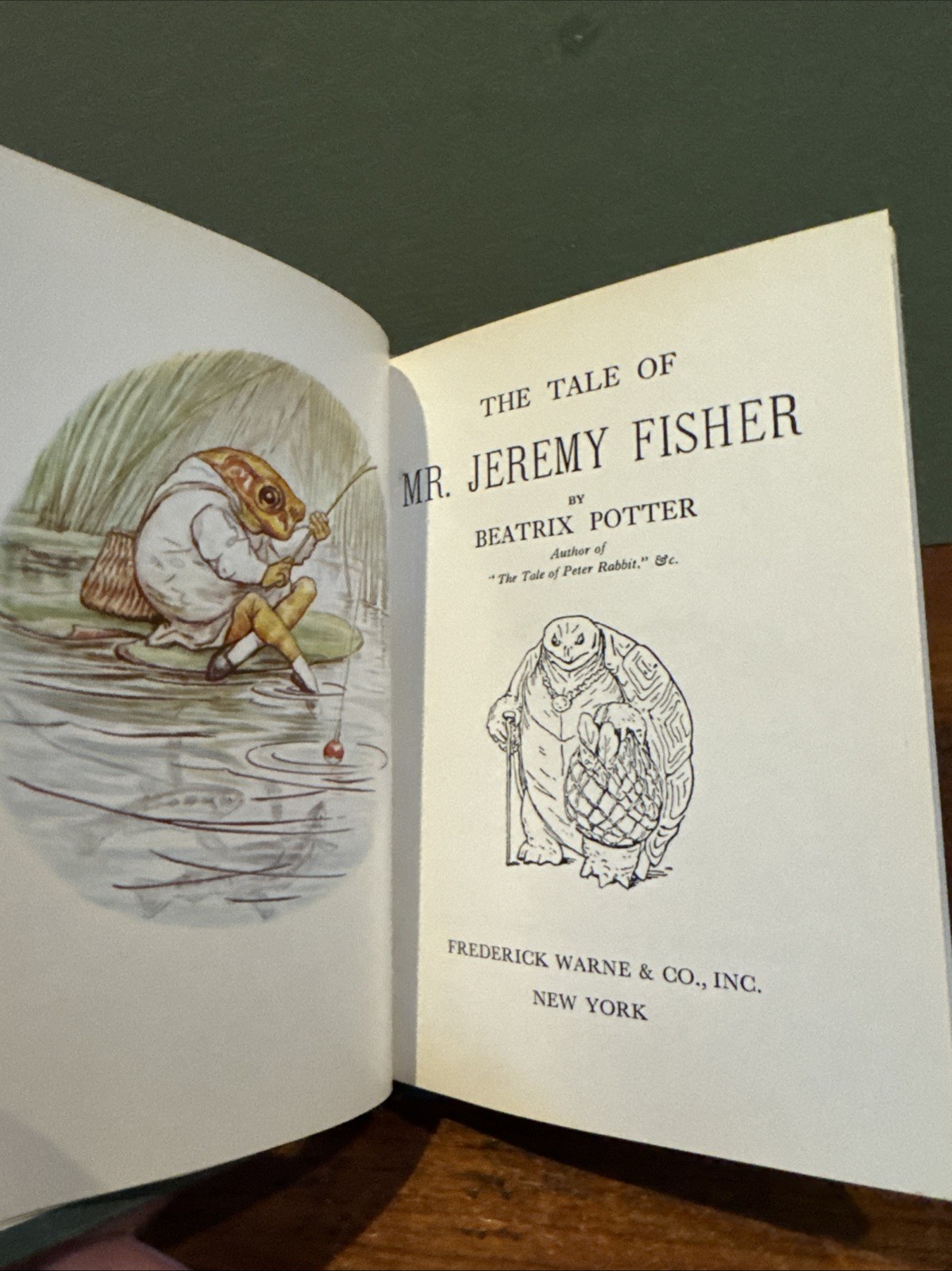 The Tale of Mr. Jeremy Fisher by Beatrix Potter 1934 Frederick Warne & Co, Inc