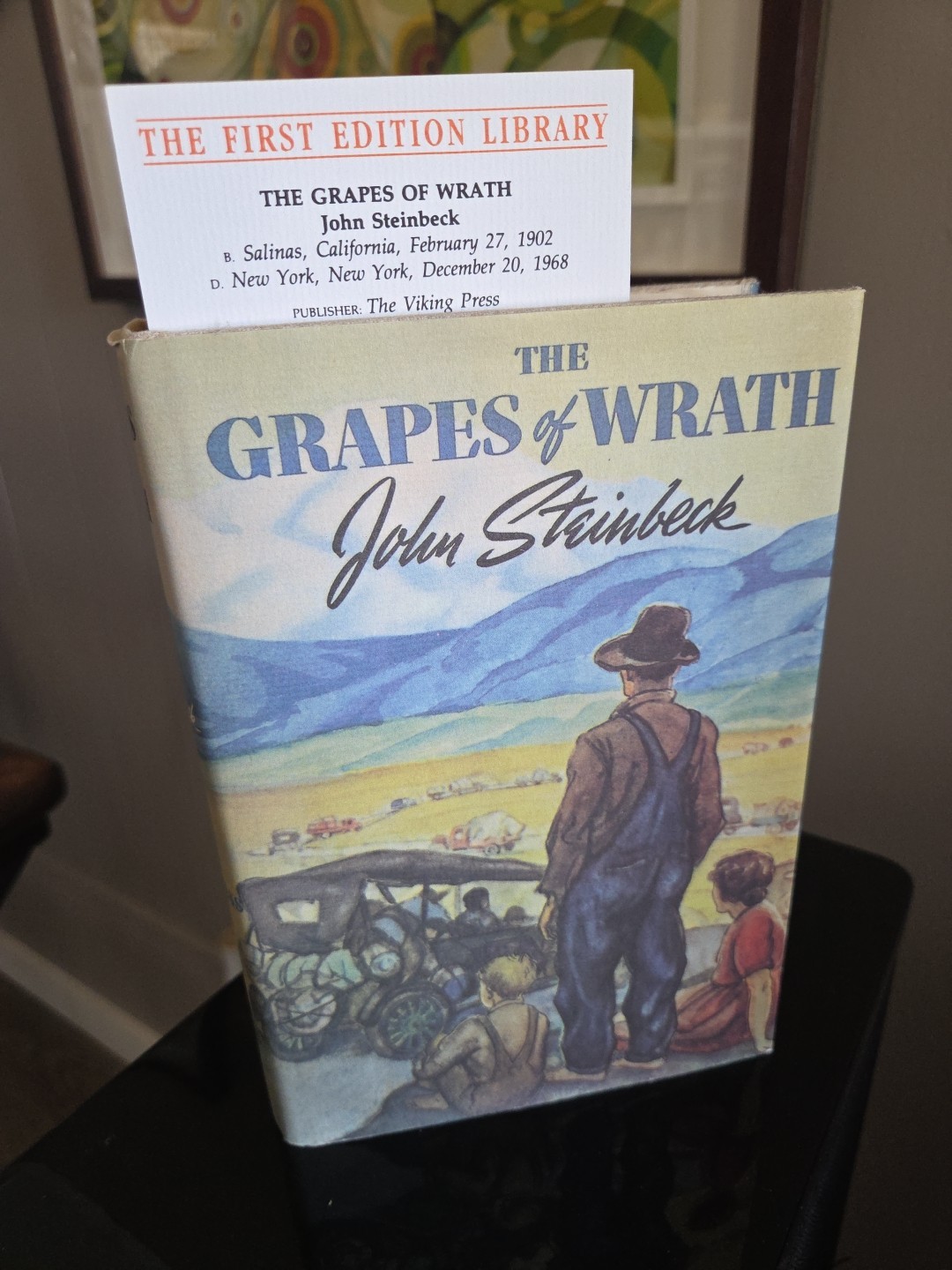 THE GRAPES of WRATH – John Steinbeck – 1st Edition Facsimile, Viking Press, 1967