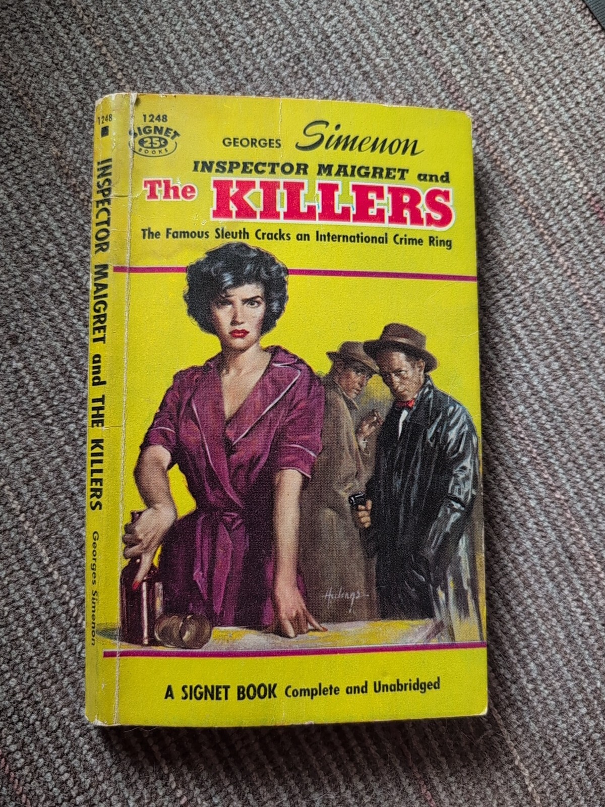 GEORGES SIMENON Signet 1st BELLE Brothers Rico MAIGRET & the KILLERS 1954