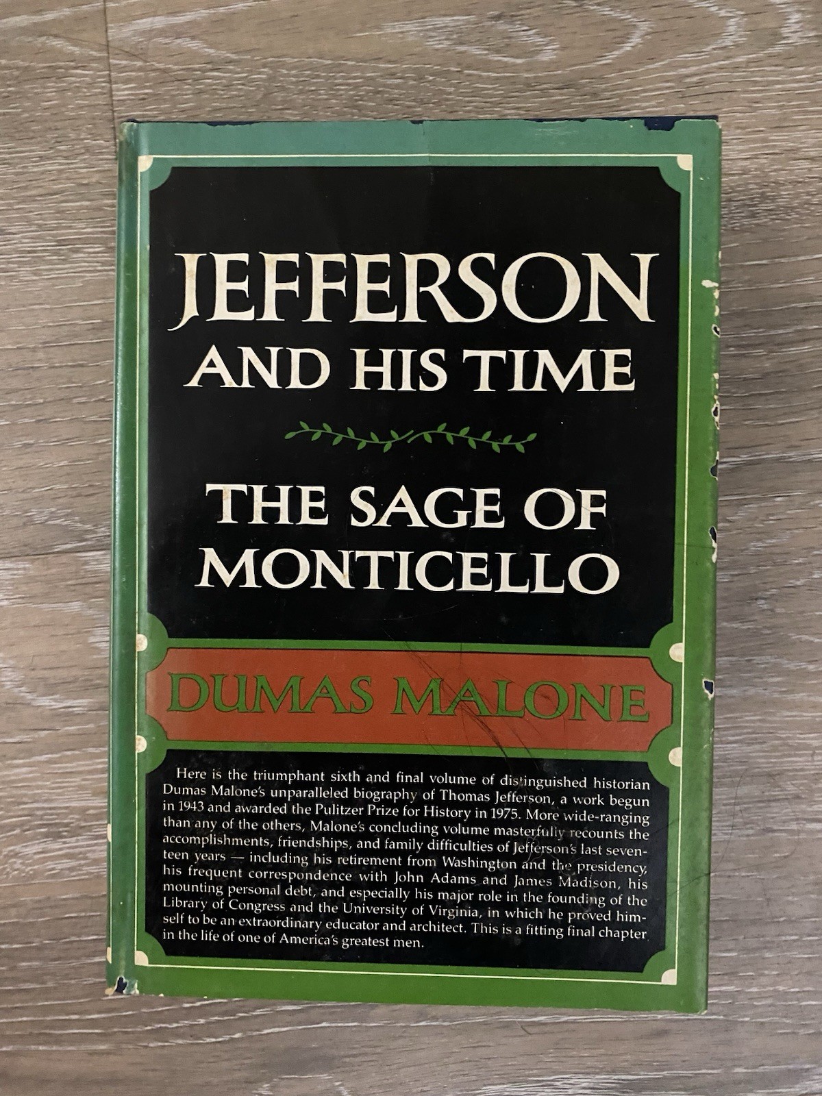 Dumas Malone JEFFERSON AND HIS TIME Complete 4 Volumes Hardcover Dust Jackets