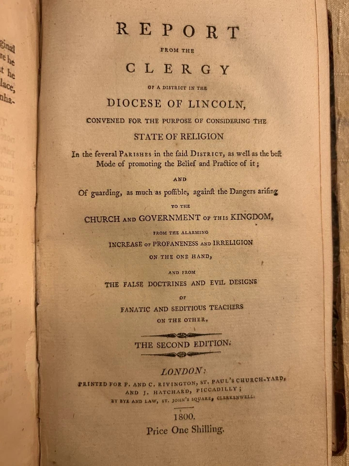 Pamphlets Volume 1 – 1803 – Rev. T. Winchester – EX OSU Rare Books – Theological