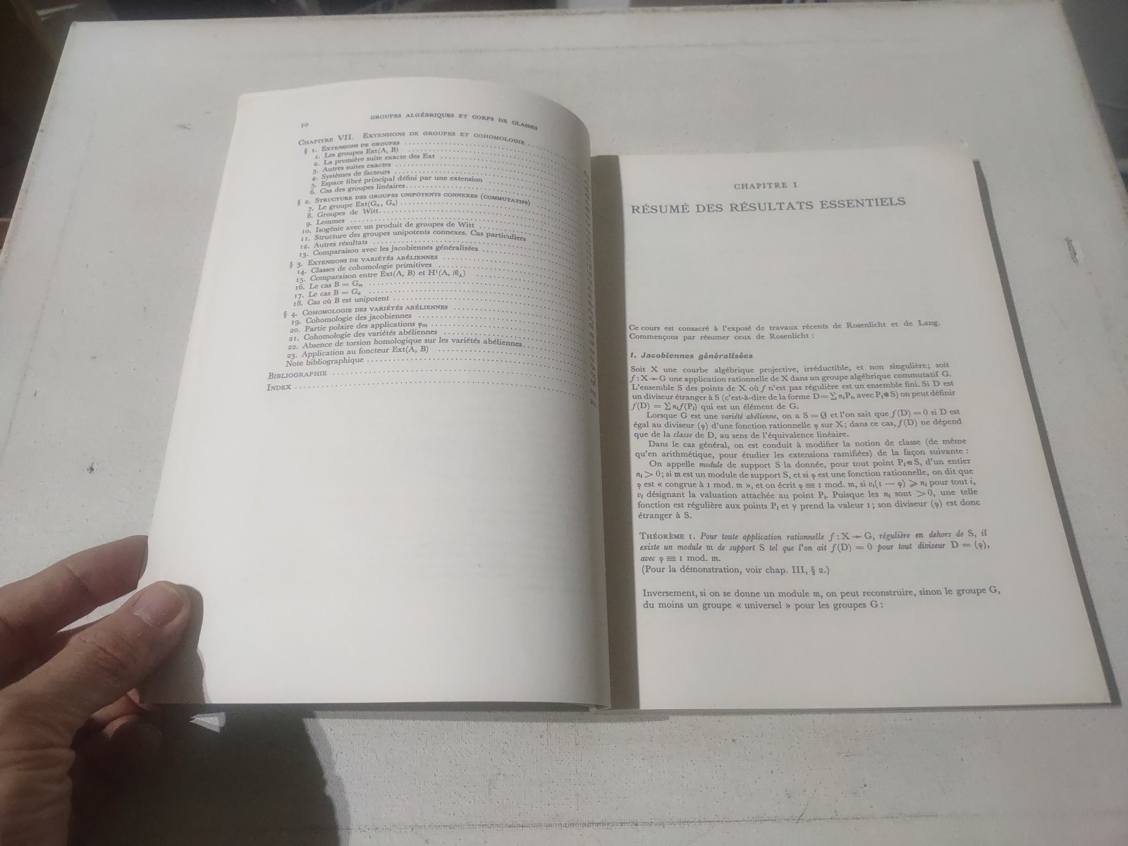 GROUPES ALGEBRIQUES ET CORPS DE CLASSES FRENCH LANGUAGE 1959 SC BOOK