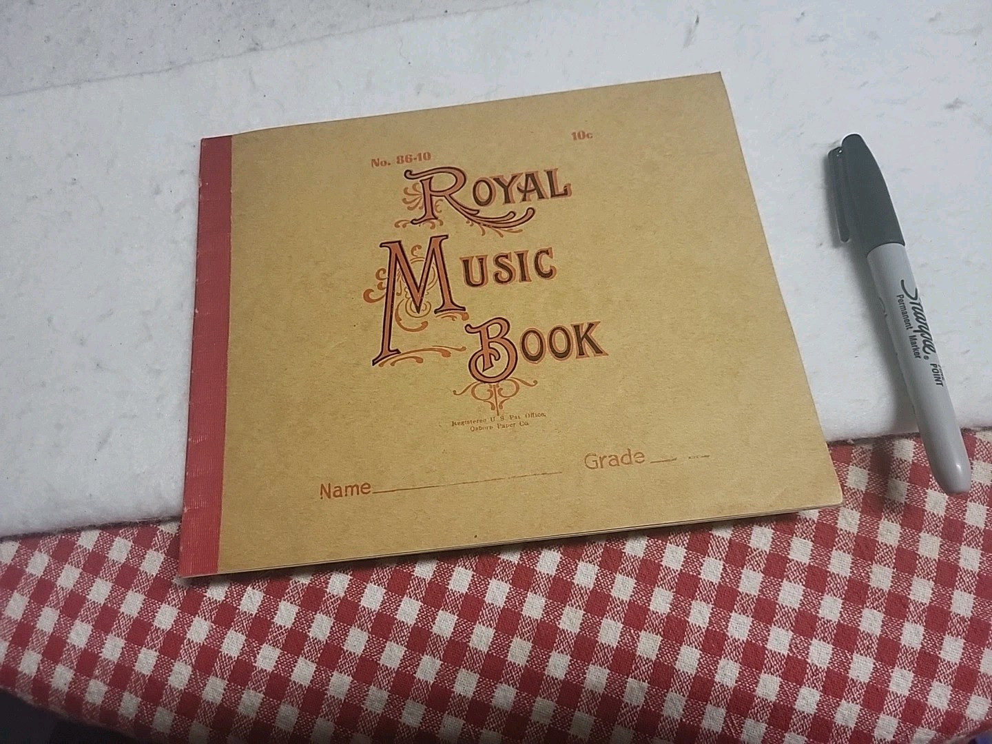 Vintage Royal Music Book No. 86-10 Blank Pages 18 1950 Mcm Antique Parlor
