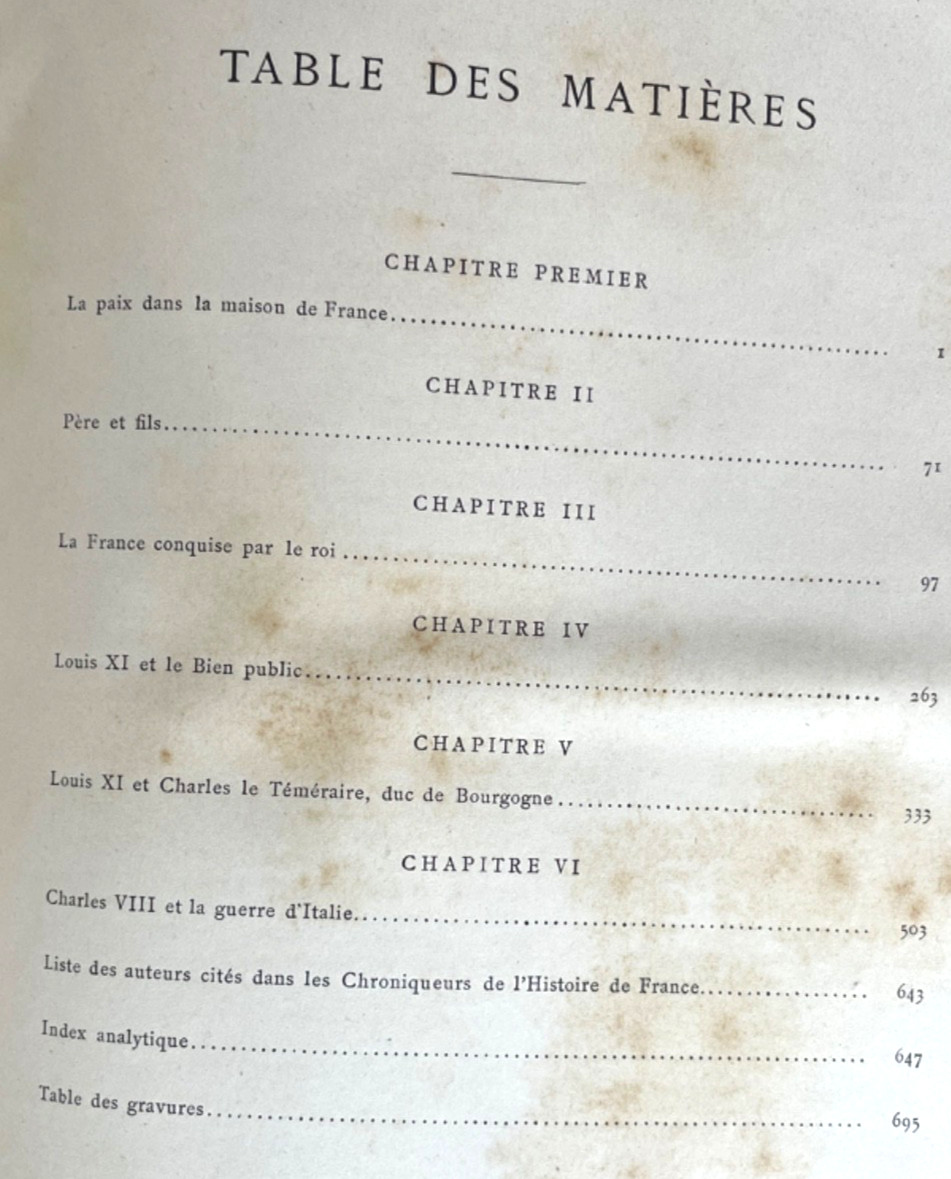 French Victorian Decorative Fine Binding 1883 Chroniqueurs Charles VIII Louis XI