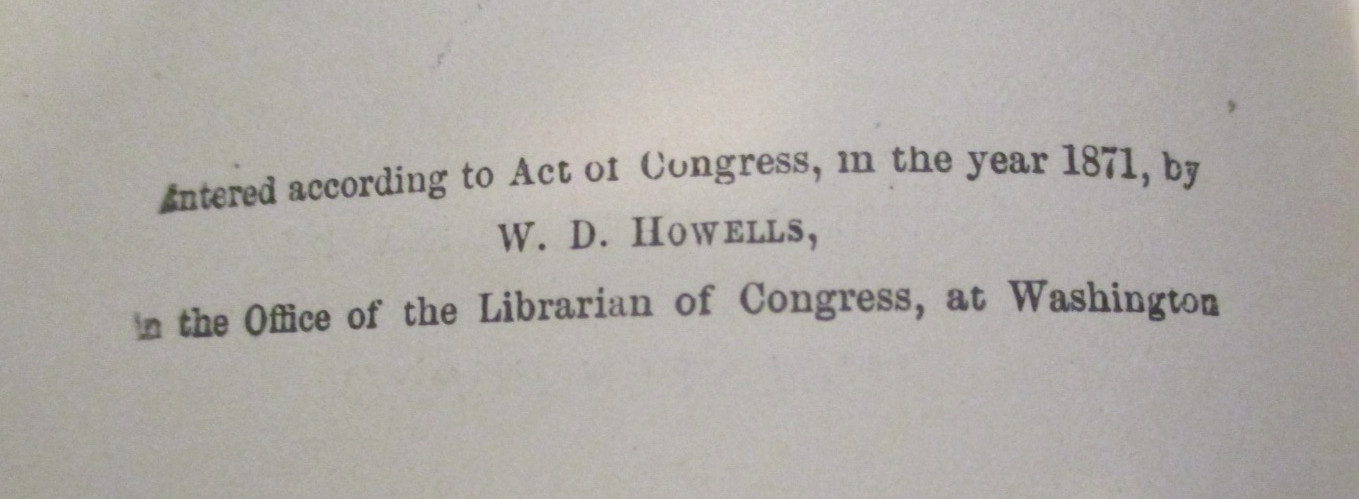 „Their Wedding Journey“ HC by W. D. Howells Antique Book 1880 FINE Condition