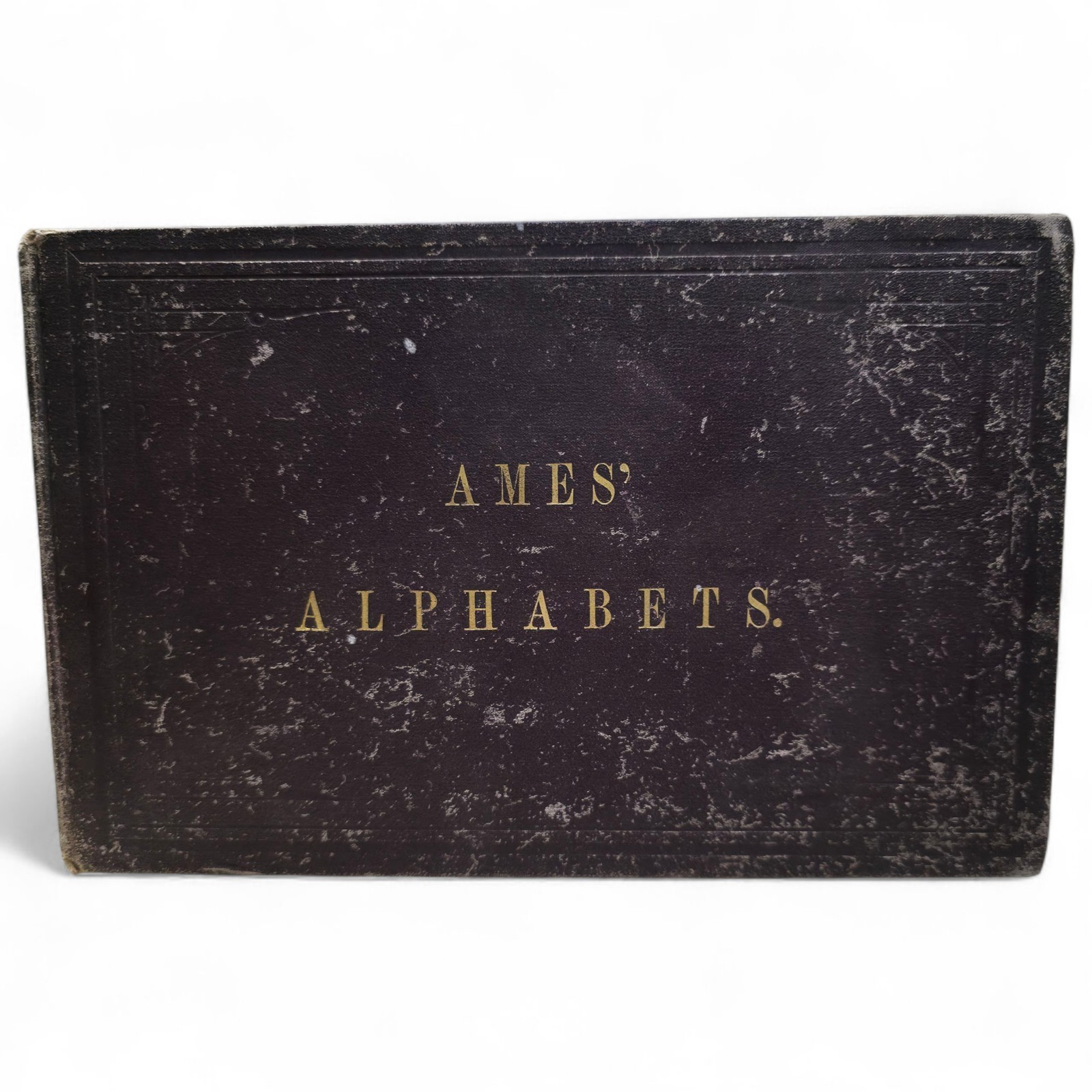 Ames‘ Alphabets Daniel T Ames First Edition 1879 Hardcover Book RARE Penmanship