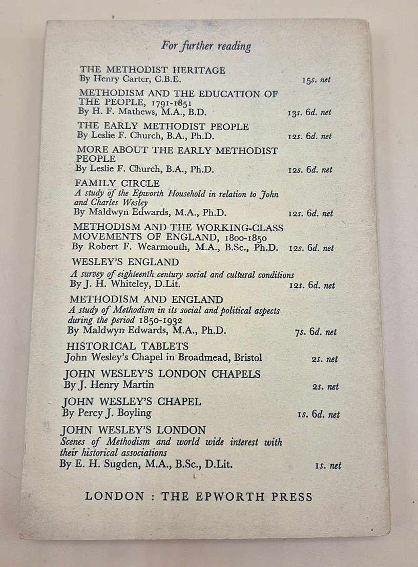 The Methodist Pilgrim in England – 1st Edition 1951 Softcover FRANK BAKER