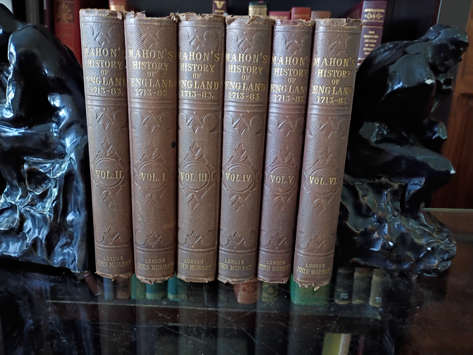 Antique Book 1858 History of England LORD MAHON 6 Volumes