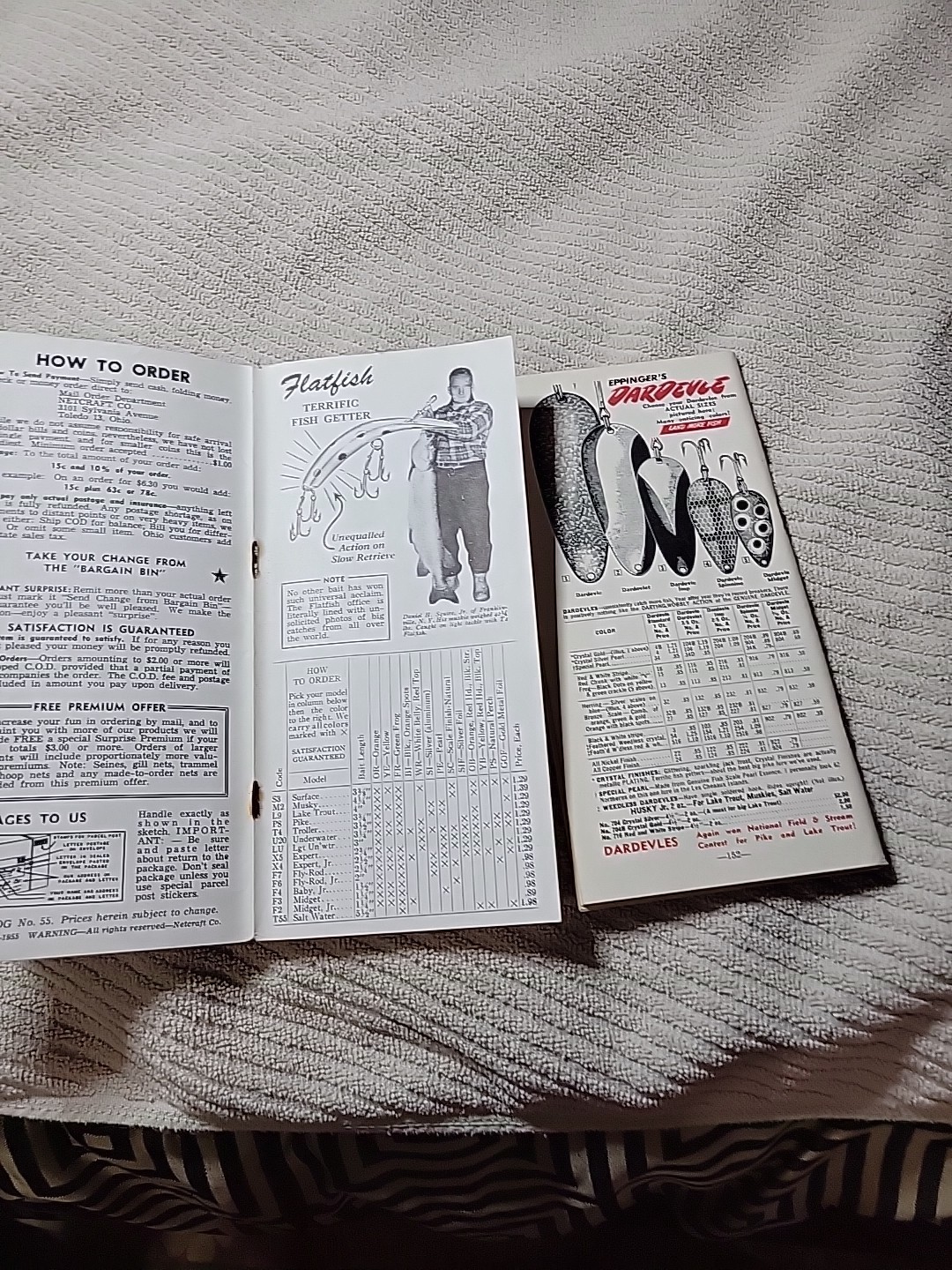 1955 Selected Fishing Tackle Netcraft Company Toledo, Ohio