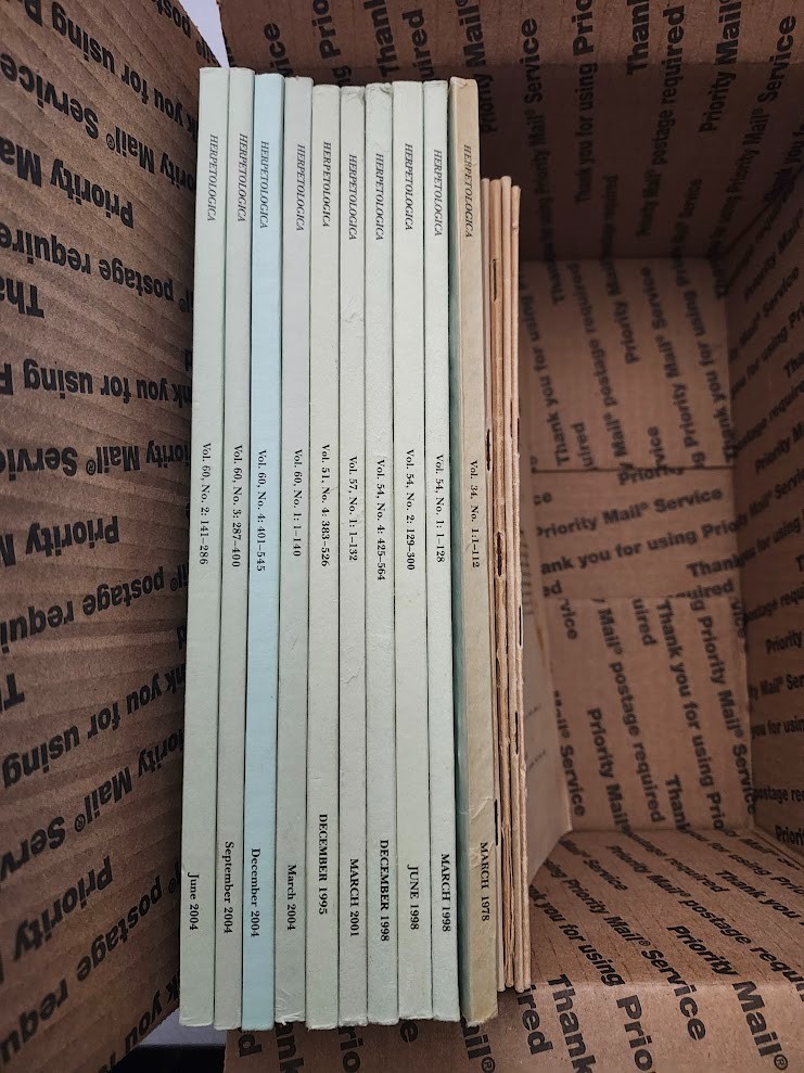 17 rare and classic Herpetologica issues between 1946 and 2004